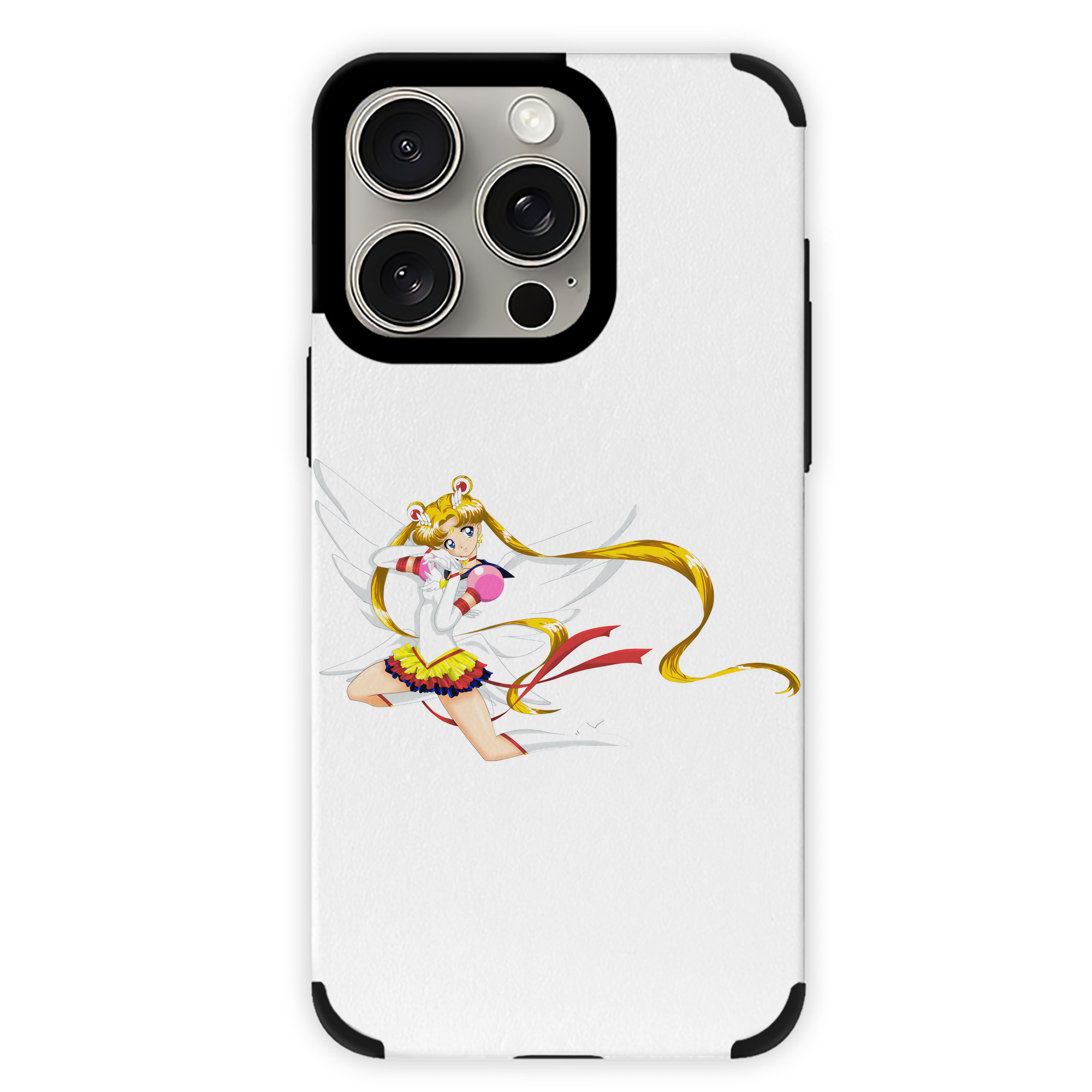 （画像用） 美少女戦士セーラームーン 月野 うさぎ つきの うさぎ Sailor Moon Tsukino Usagi 【iPhone15ProMax対応】 PUレザー スマホケース 耐衝撃＆黄変防止