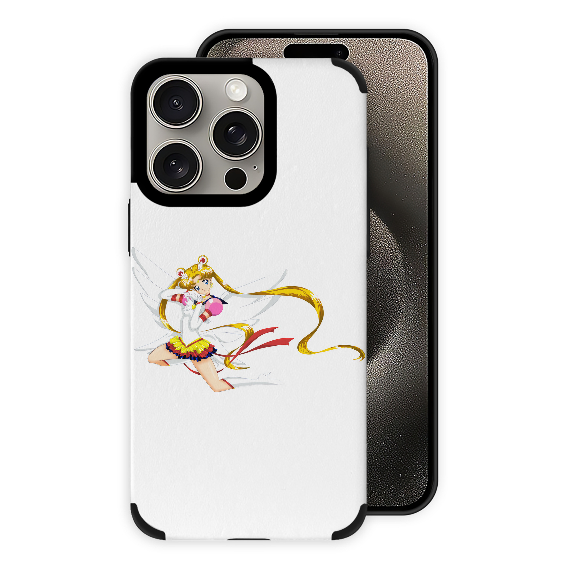 （画像用） 美少女戦士セーラームーン 月野 うさぎ つきの うさぎ Sailor Moon Tsukino Usagi 【iPhone15ProMax対応】 PUレザー スマホケース 耐衝撃＆黄変防止