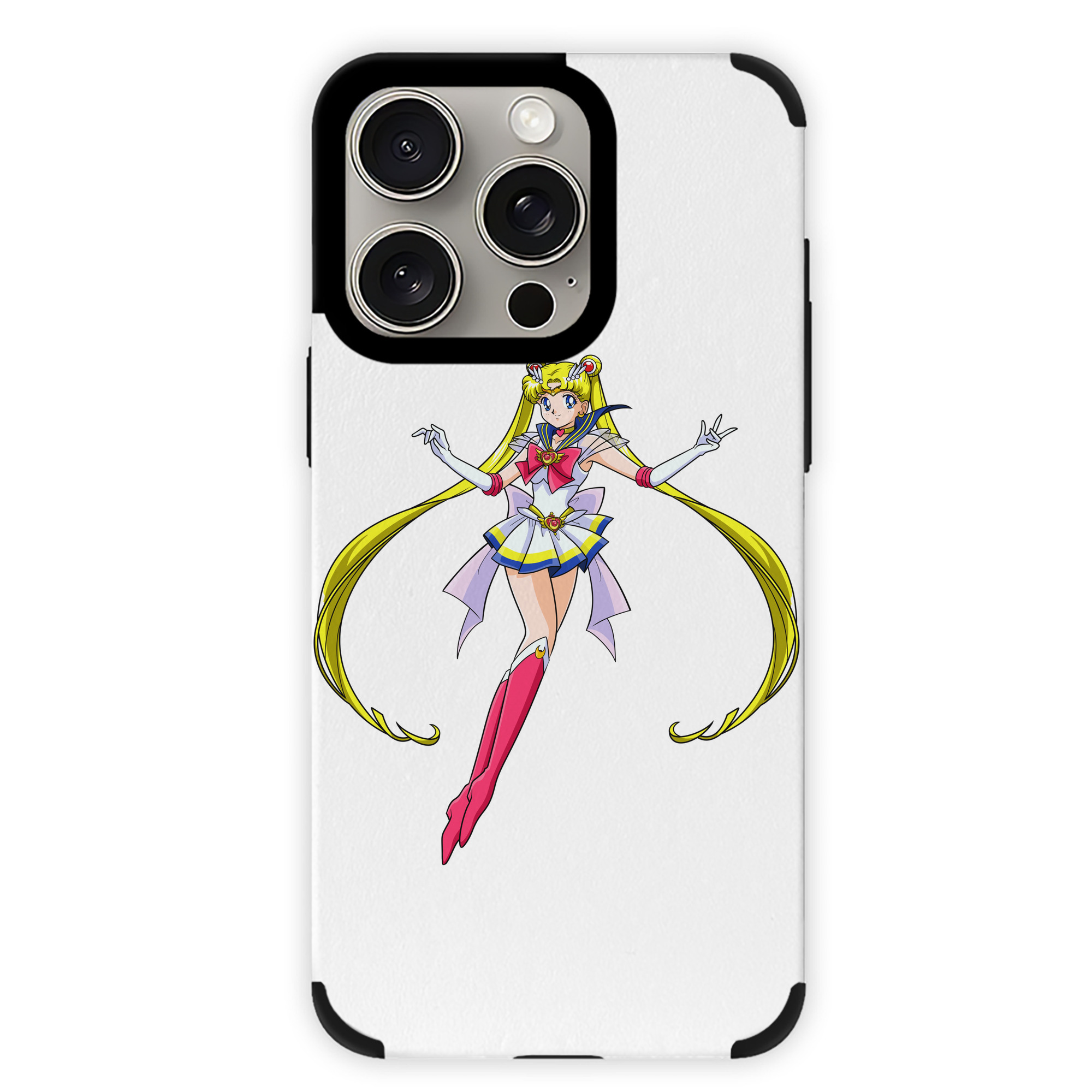 （画像用） 美少女戦士セーラームーン 月野 うさぎ つきの うさぎ Sailor Moon Tsukino Usagi 【iPhone15ProMax対応】 PUレザー スマホケース 耐衝撃＆黄変防止