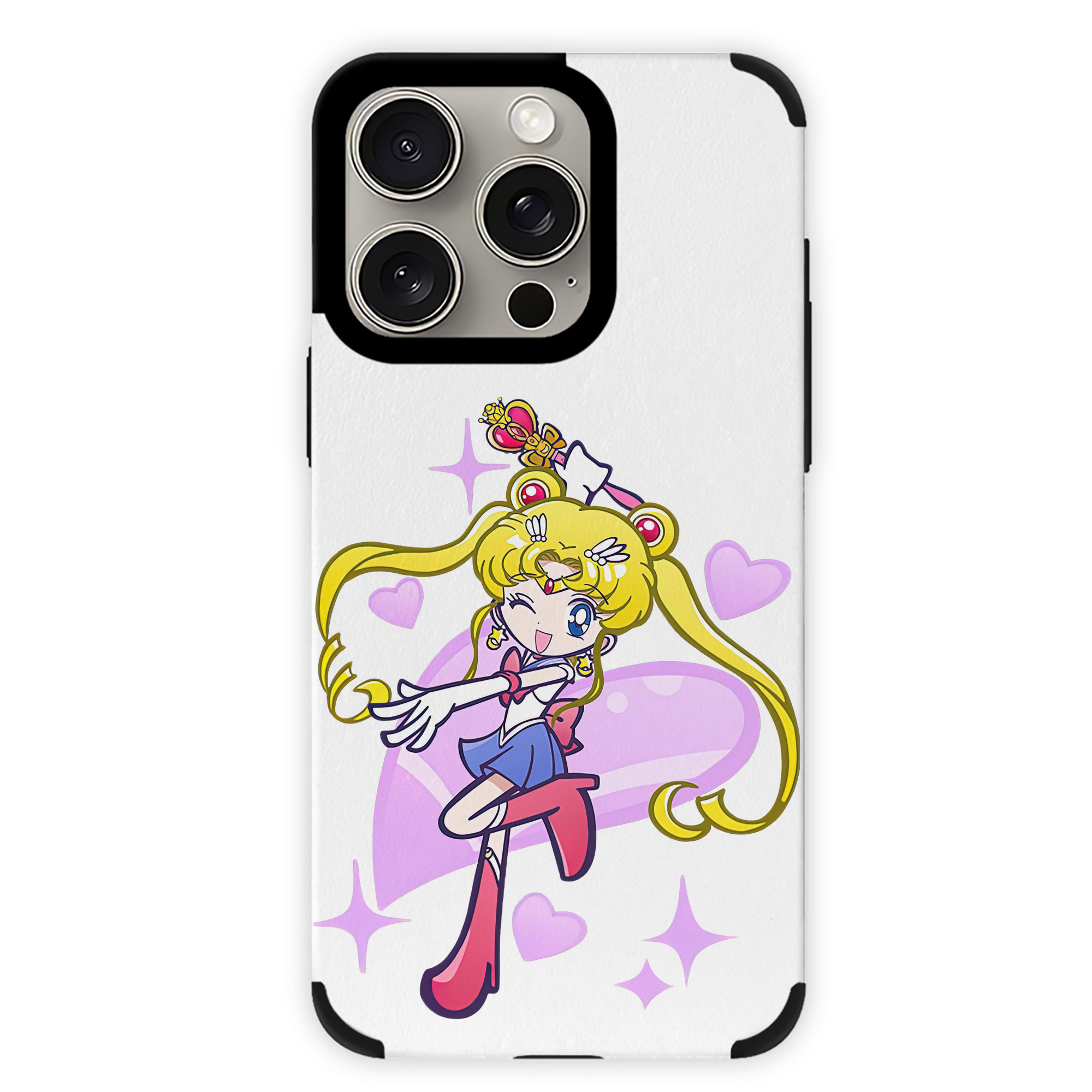 （画像用） 美少女戦士セーラームーン 月野 うさぎ つきの うさぎ Sailor Moon Tsukino Usagi 【iPhone15ProMax対応】 PUレザー スマホケース 耐衝撃＆黄変防止
