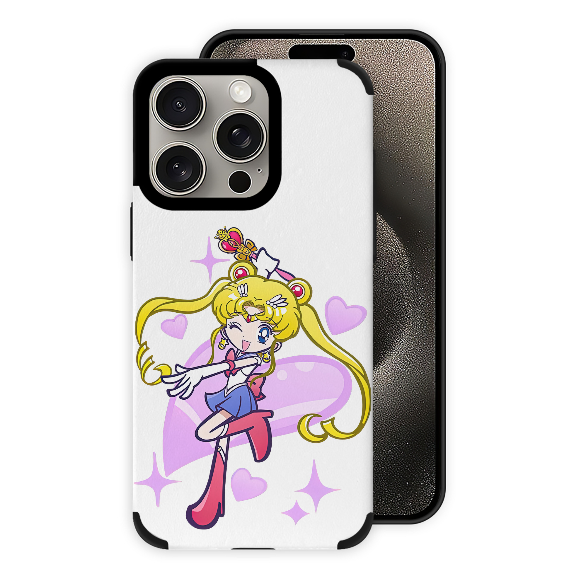 （画像用） 美少女戦士セーラームーン 月野 うさぎ つきの うさぎ Sailor Moon Tsukino Usagi 【iPhone15ProMax対応】 PUレザー スマホケース 耐衝撃＆黄変防止