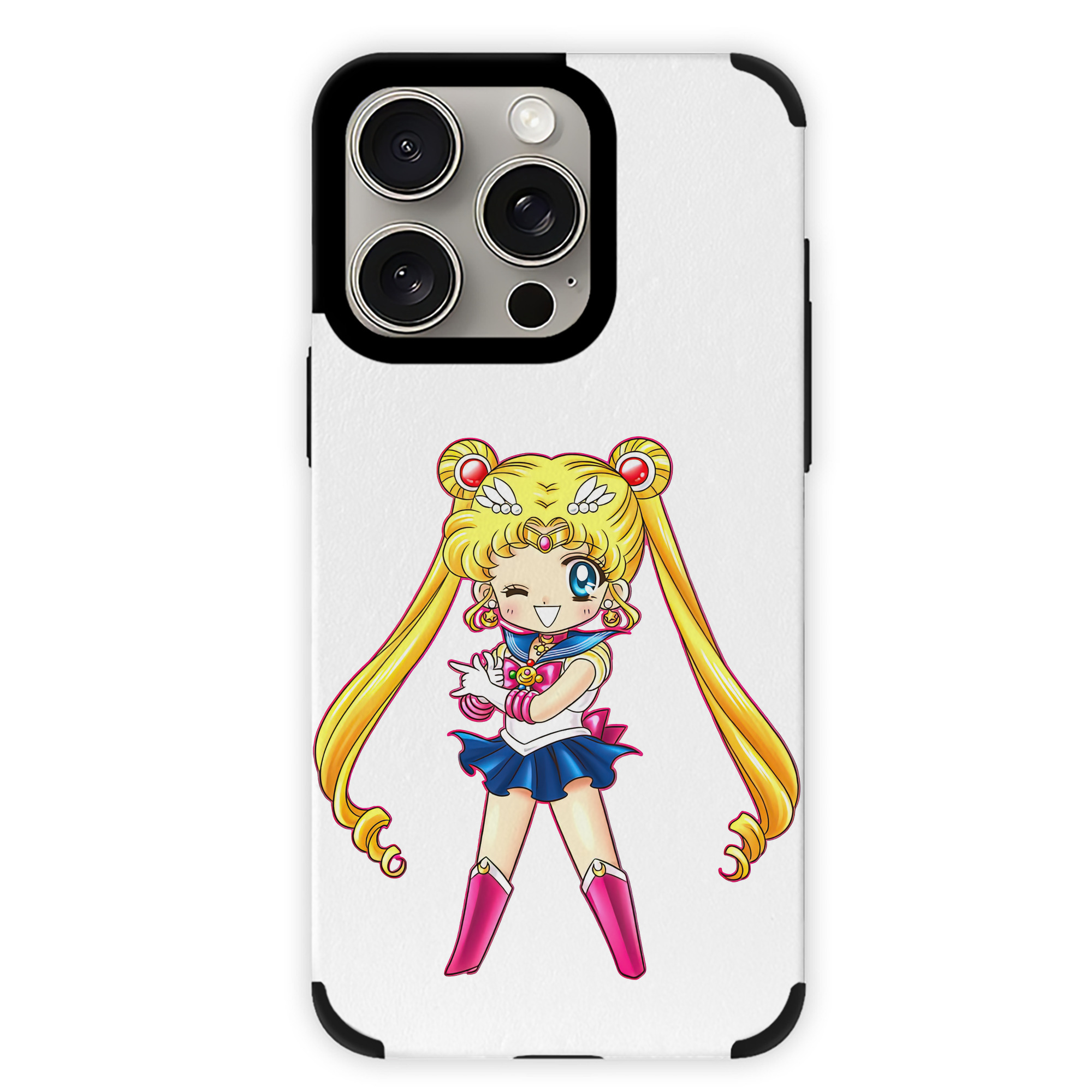 （画像用） 美少女戦士セーラームーン 月野 うさぎ つきの うさぎ Sailor Moon Tsukino Usagi 【iPhone15ProMax対応】 PUレザー スマホケース 耐衝撃＆黄変防止