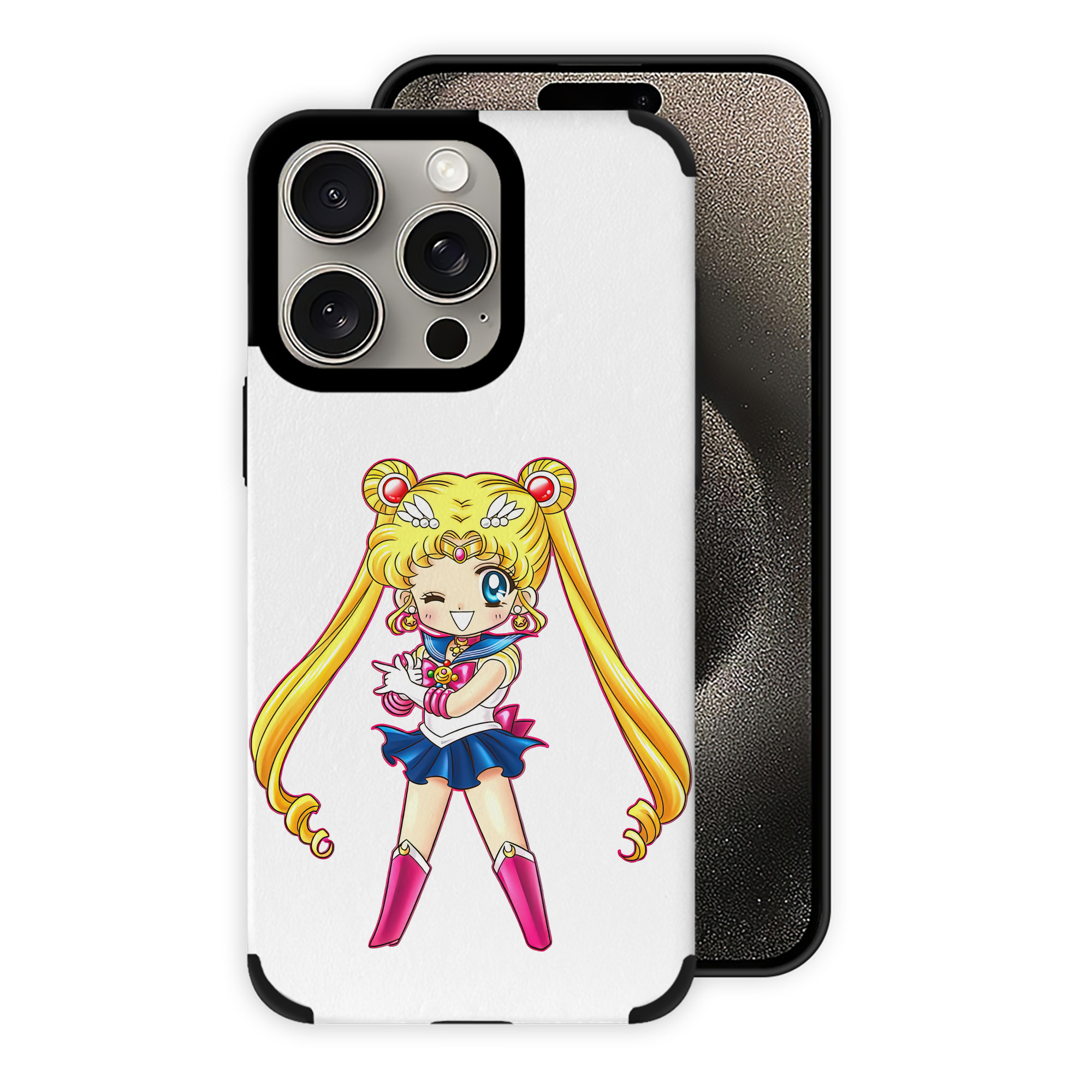（画像用） 美少女戦士セーラームーン 月野 うさぎ つきの うさぎ Sailor Moon Tsukino Usagi 【iPhone15ProMax対応】 PUレザー スマホケース 耐衝撃＆黄変防止