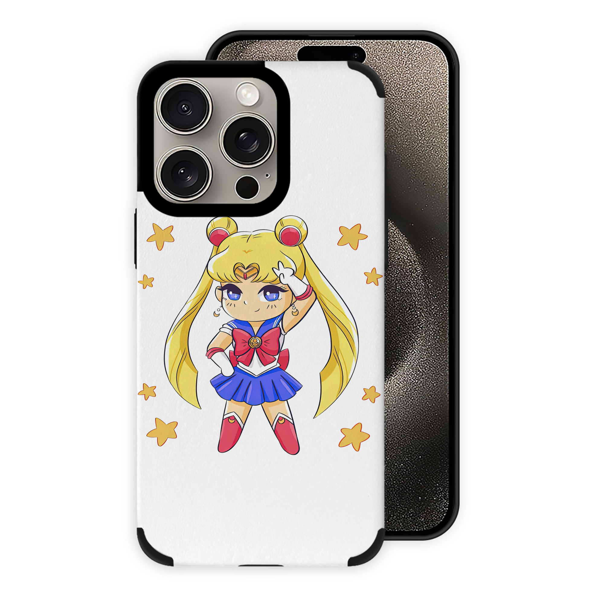 （画像用） 美少女戦士セーラームーン 月野 うさぎ つきの うさぎ Sailor Moon Tsukino Usagi 【iPhone15ProMax対応】 PUレザー スマホケース 耐衝撃＆黄変防止