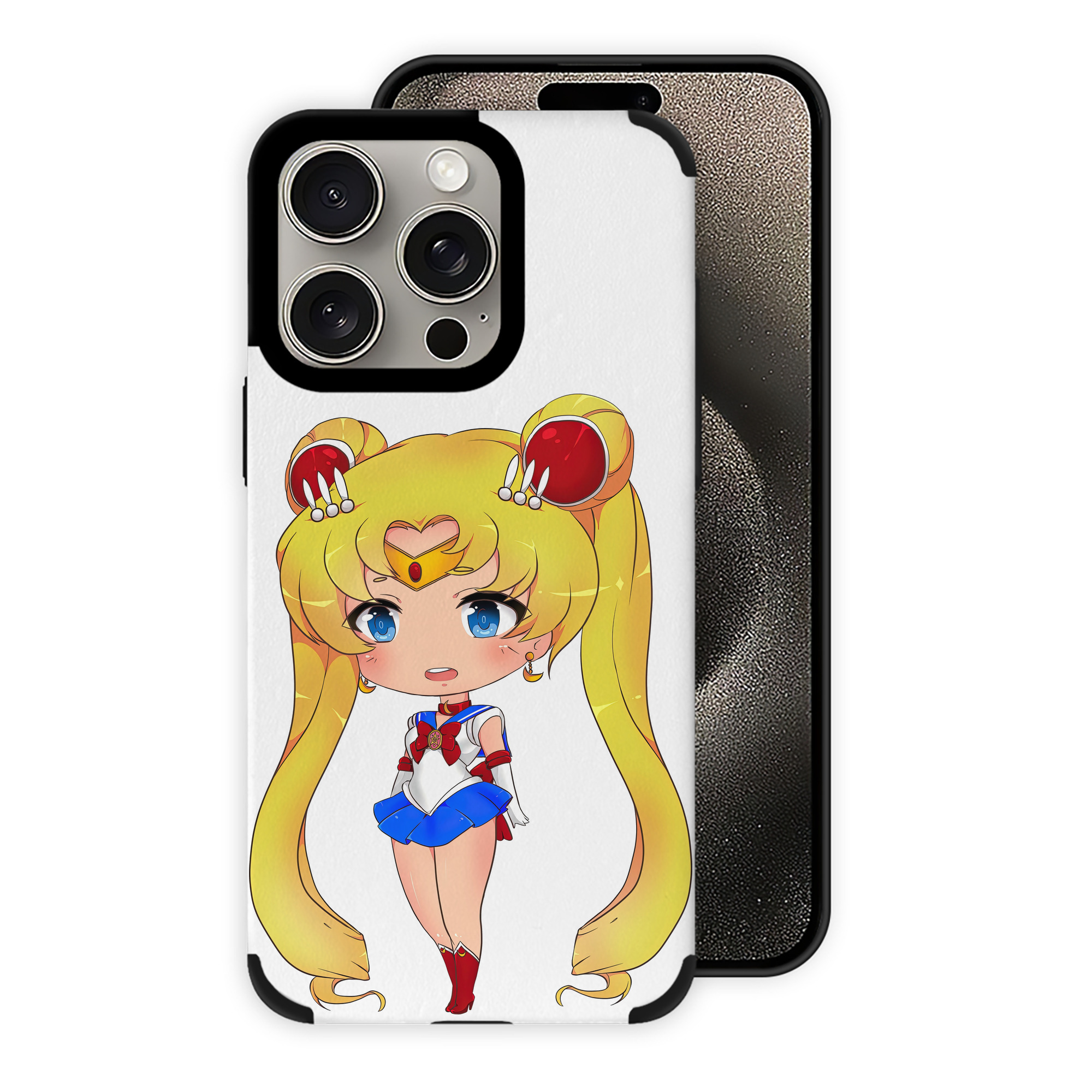 （画像用） 美少女戦士セーラームーン 月野 うさぎ つきの うさぎ Sailor Moon Tsukino Usagi 【iPhone15ProMax対応】 PUレザー スマホケース 耐衝撃＆黄変防止