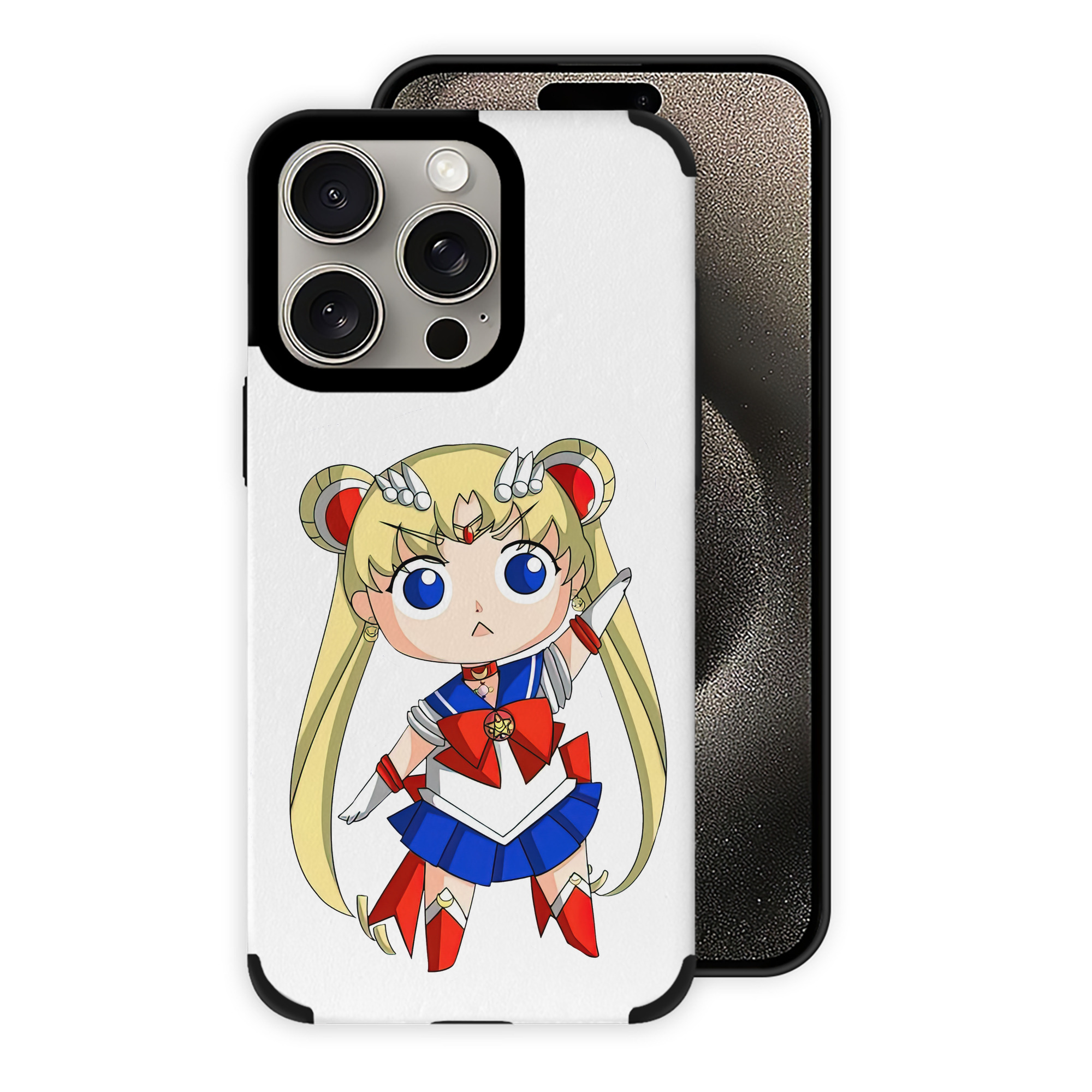 （画像用） 美少女戦士セーラームーン 月野 うさぎ つきの うさぎ Sailor Moon Tsukino Usagi 【iPhone15ProMax対応】 PUレザー スマホケース 耐衝撃＆黄変防止