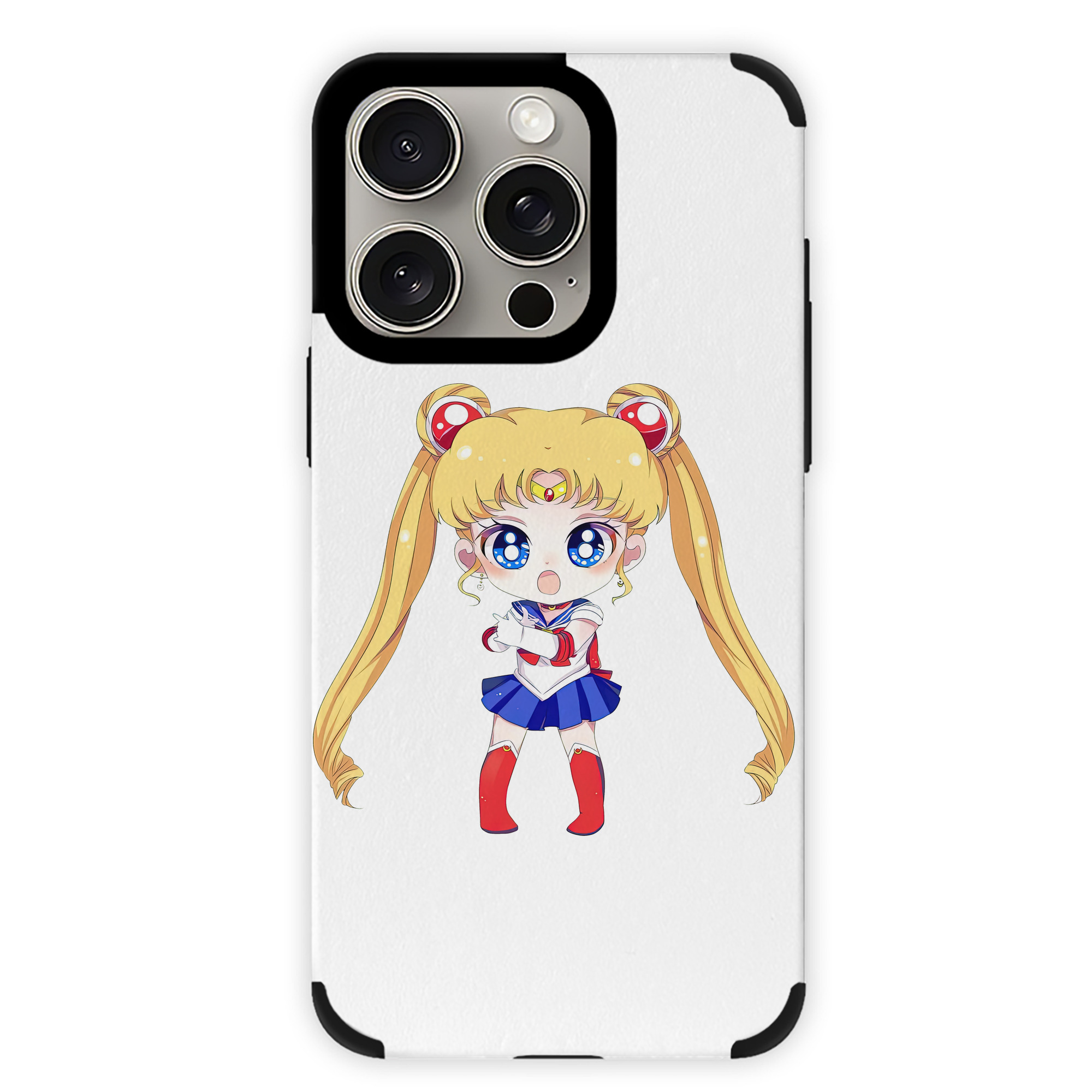 （画像用） 美少女戦士セーラームーン 月野 うさぎ つきの うさぎ Sailor Moon Tsukino Usagi 【iPhone15ProMax対応】 PUレザー スマホケース 耐衝撃＆黄変防止