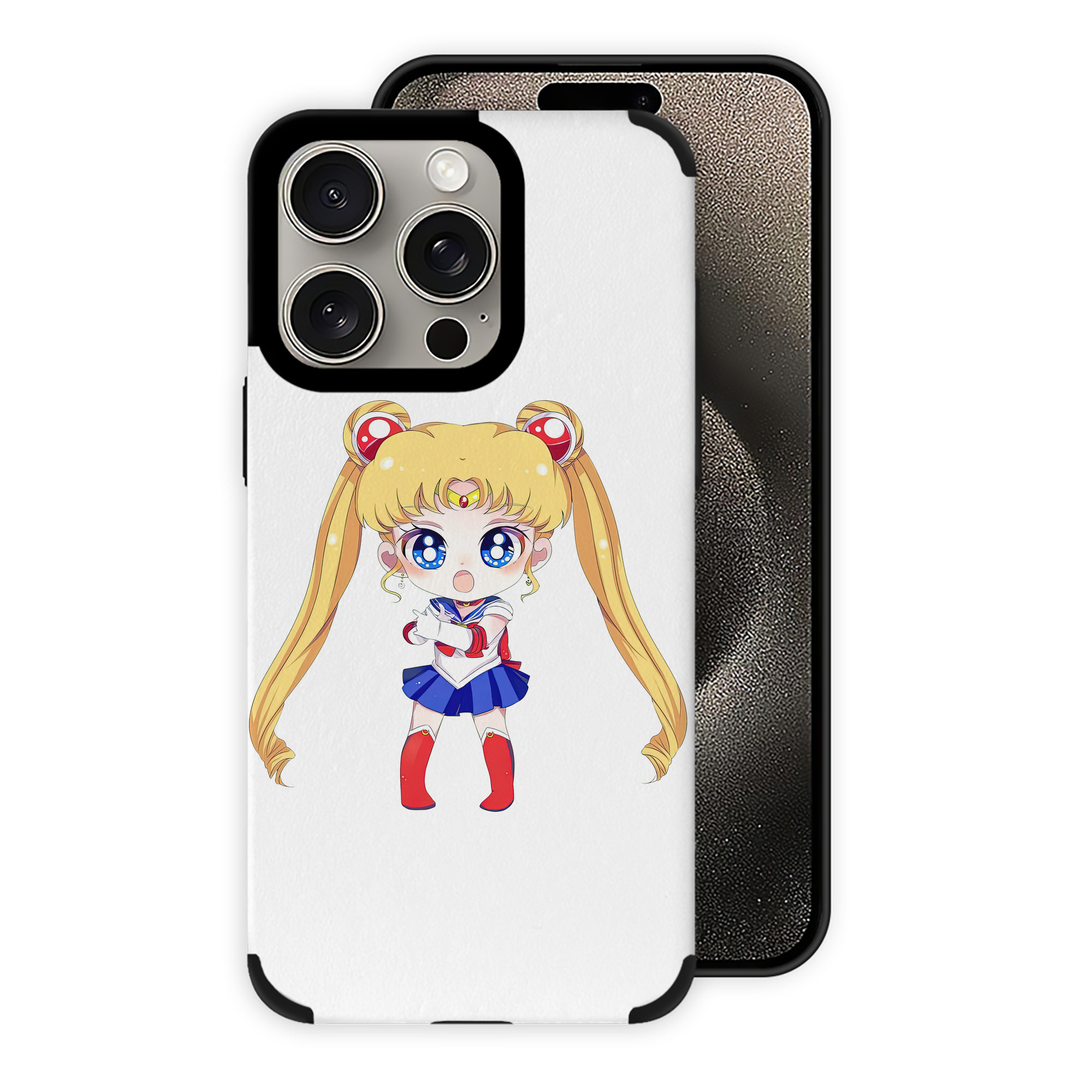 （画像用） 美少女戦士セーラームーン 月野 うさぎ つきの うさぎ Sailor Moon Tsukino Usagi 【iPhone15ProMax対応】 PUレザー スマホケース 耐衝撃＆黄変防止