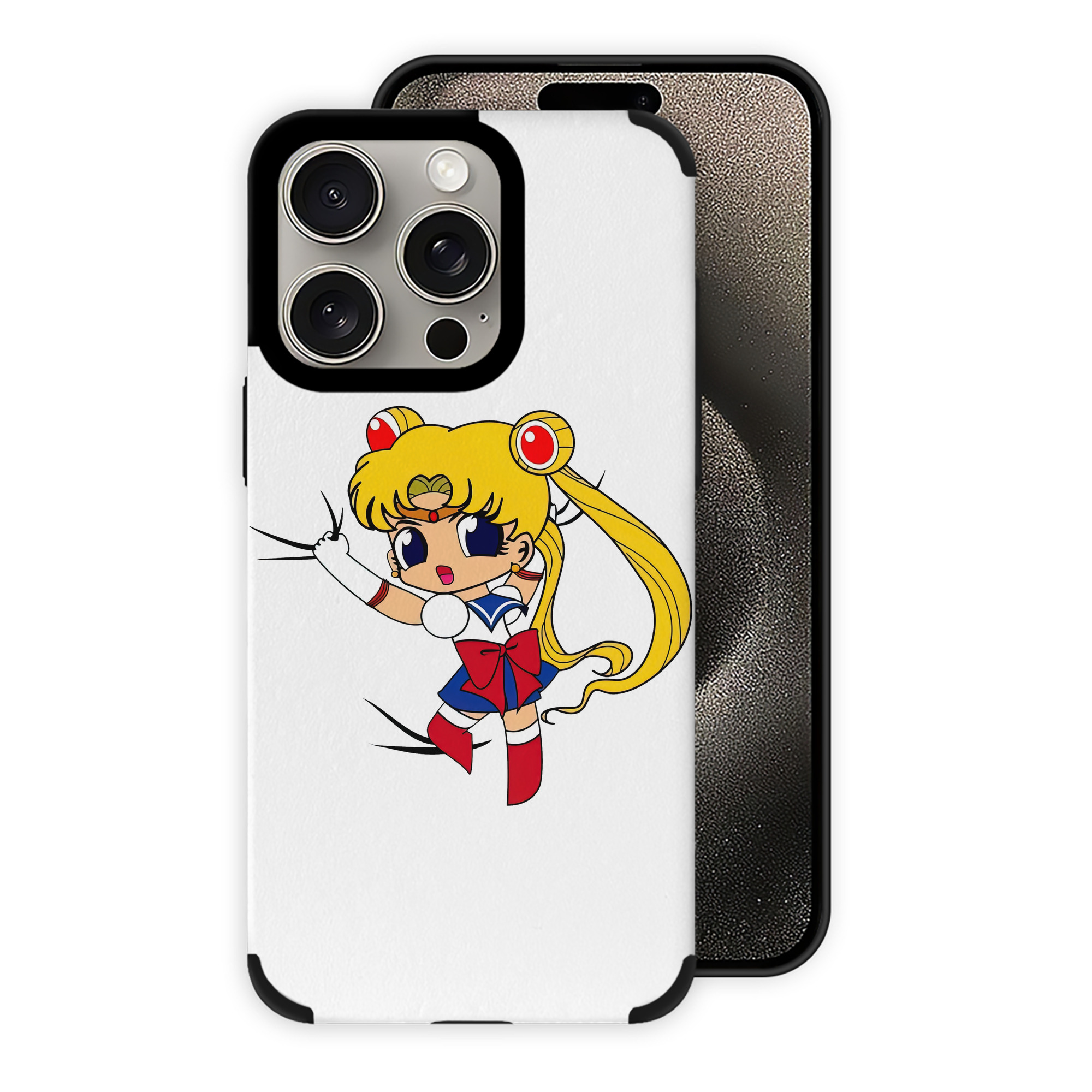 （画像用） 美少女戦士セーラームーン 月野 うさぎ つきの うさぎ Sailor Moon Tsukino Usagi 【iPhone15ProMax対応】 PUレザー スマホケース 耐衝撃＆黄変防止