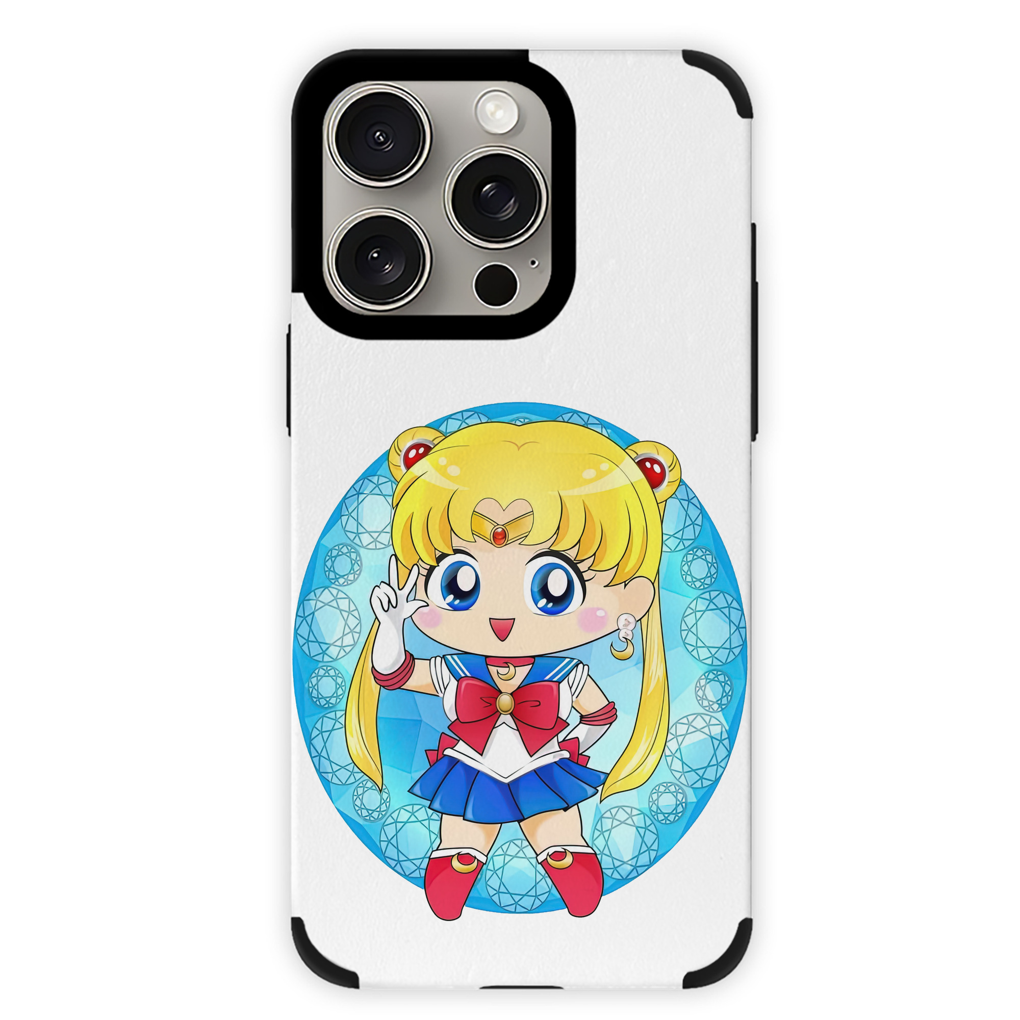 （画像用） 美少女戦士セーラームーン 月野 うさぎ つきの うさぎ Sailor Moon Tsukino Usagi 【iPhone15ProMax対応】 PUレザー スマホケース 耐衝撃＆黄変防止