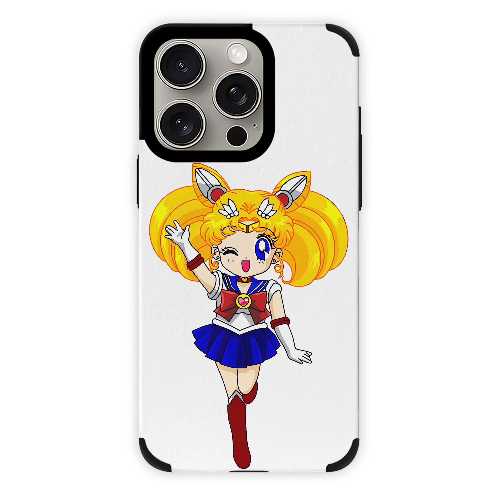 （画像用） 美少女戦士セーラームーン 月野 うさぎ つきの うさぎ Sailor Moon Tsukino Usagi 【iPhone15ProMax対応】 PUレザー スマホケース 耐衝撃＆黄変防止