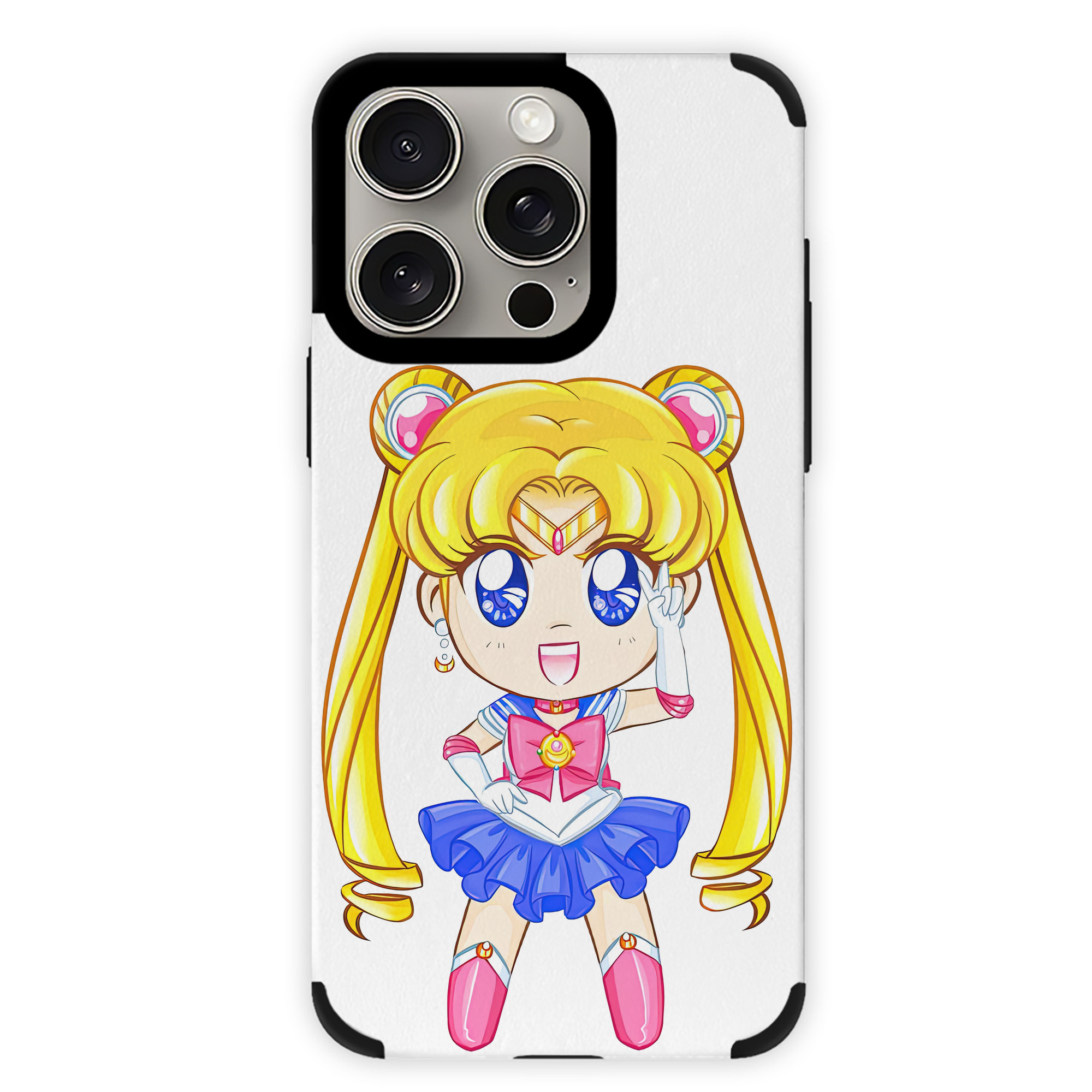 （画像用） 美少女戦士セーラームーン 月野 うさぎ つきの うさぎ Sailor Moon Tsukino Usagi 【iPhone15ProMax対応】 PUレザー スマホケース 耐衝撃＆黄変防止