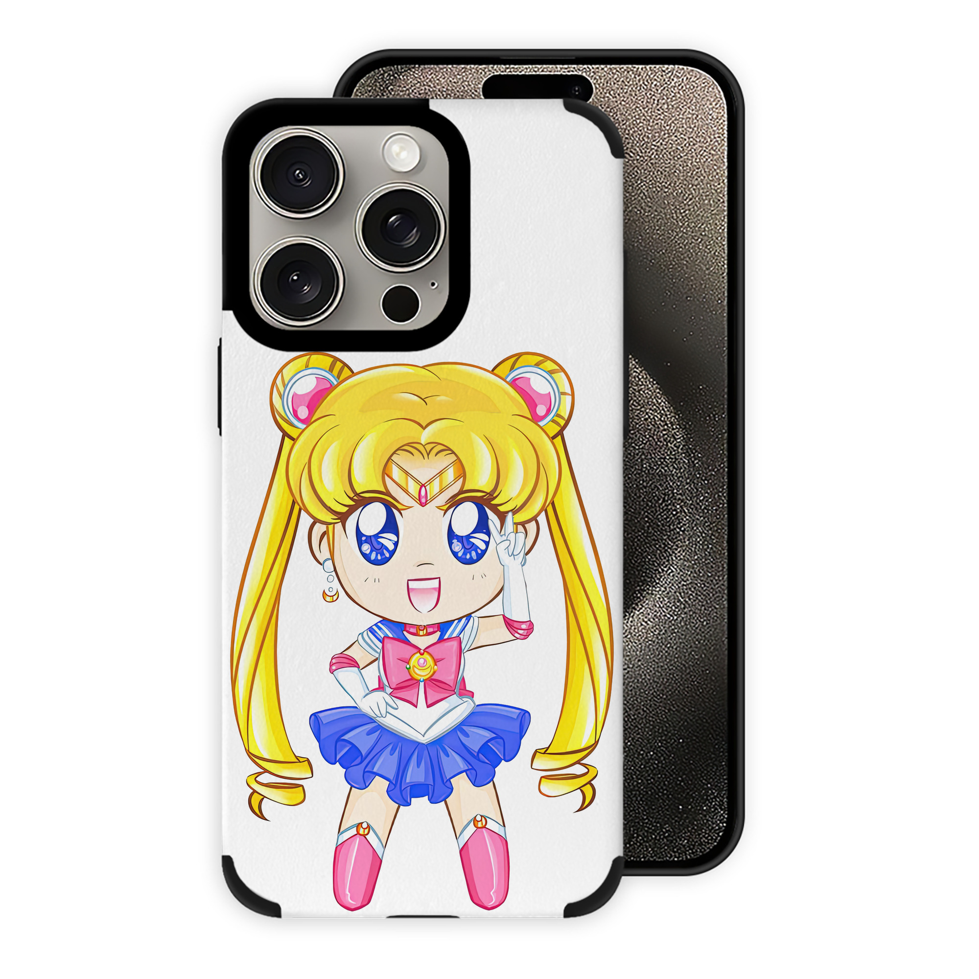 （画像用） 美少女戦士セーラームーン 月野 うさぎ つきの うさぎ Sailor Moon Tsukino Usagi 【iPhone15ProMax対応】 PUレザー スマホケース 耐衝撃＆黄変防止