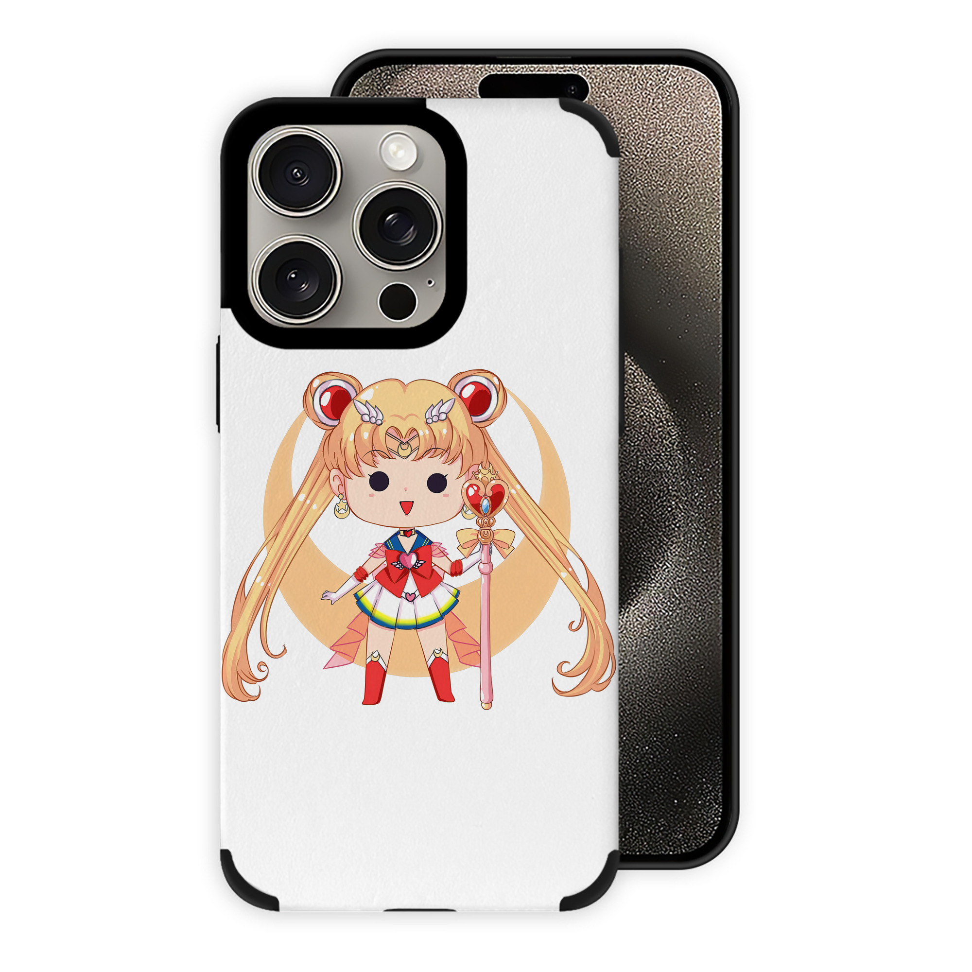（画像用） 美少女戦士セーラームーン 月野 うさぎ つきの うさぎ Sailor Moon Tsukino Usagi 【iPhone15ProMax対応】 PUレザー スマホケース 耐衝撃＆黄変防止
