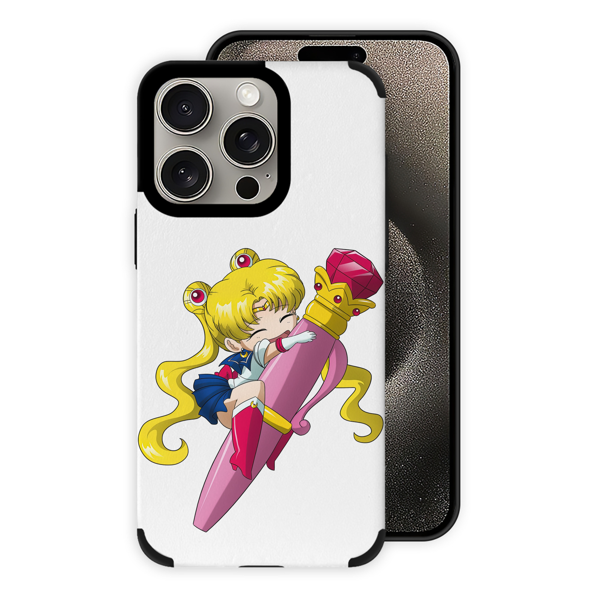 （画像用） 美少女戦士セーラームーン 月野 うさぎ つきの うさぎ Sailor Moon Tsukino Usagi 【iPhone15ProMax対応】 PUレザー スマホケース 耐衝撃＆黄変防止