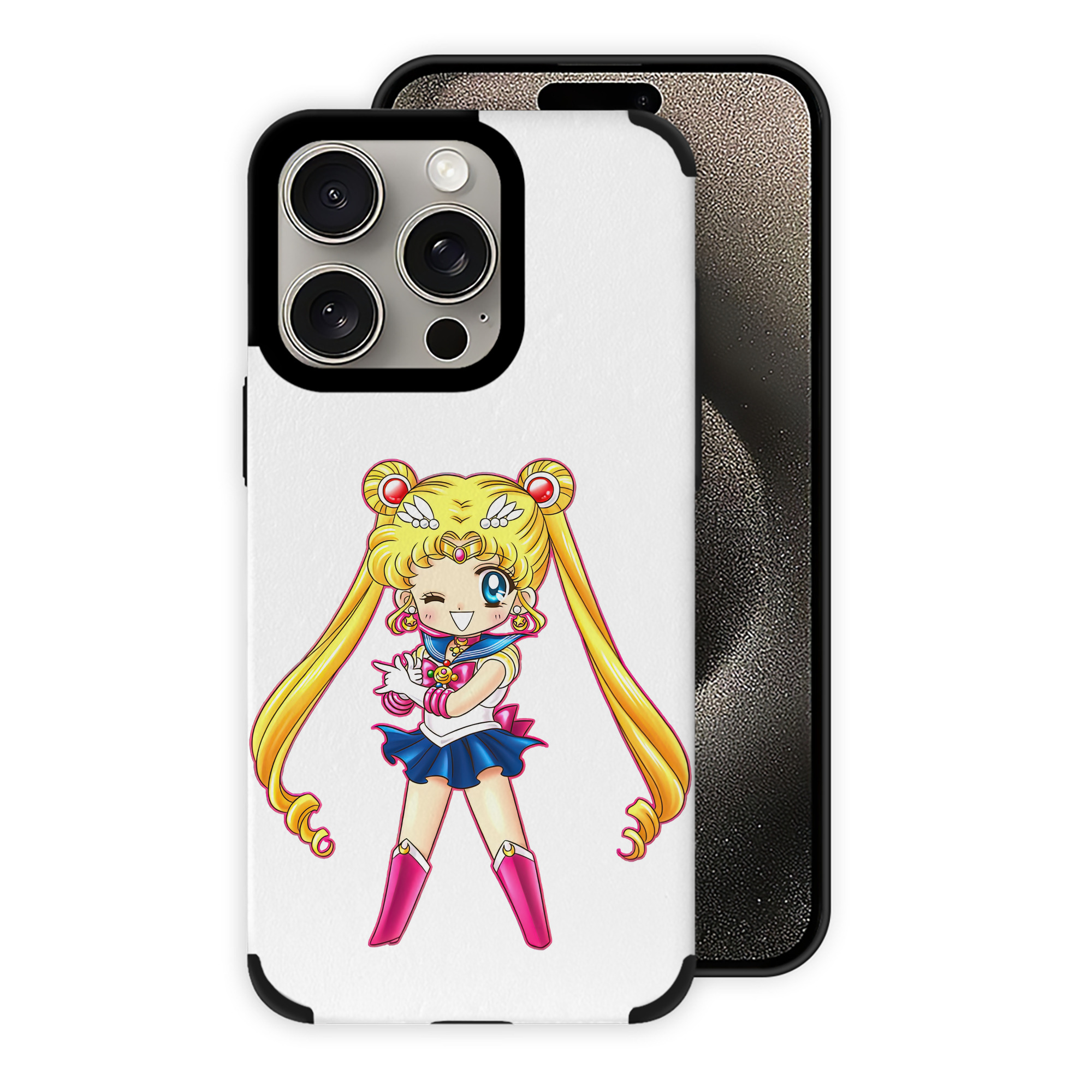 （画像用） 美少女戦士セーラームーン 月野 うさぎ つきの うさぎ Sailor Moon Tsukino Usagi 【iPhone15ProMax対応】 PUレザー スマホケース 耐衝撃＆黄変防止