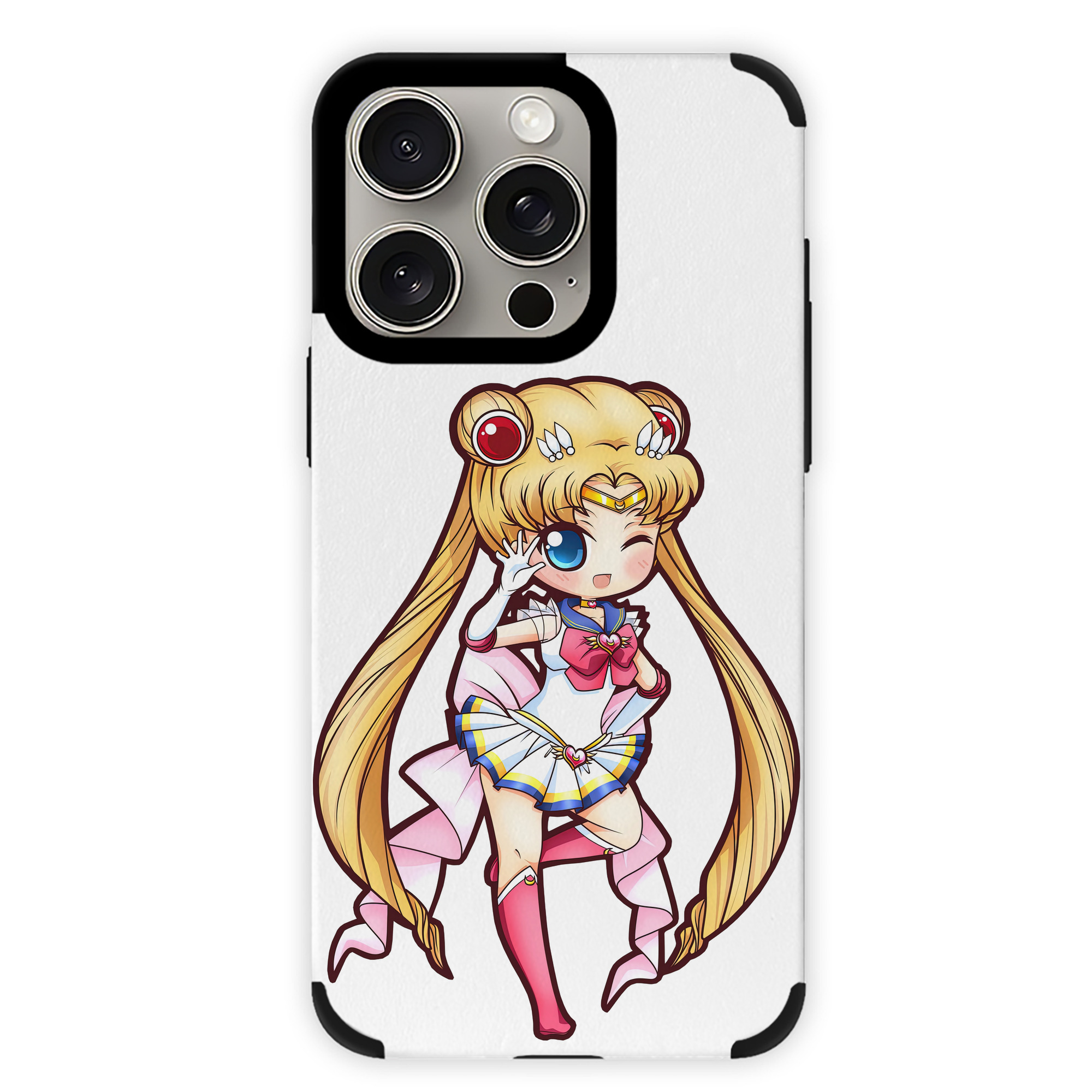 （画像用） 美少女戦士セーラームーン 月野 うさぎ つきの うさぎ Sailor Moon Tsukino Usagi 【iPhone15ProMax対応】 PUレザー スマホケース 耐衝撃＆黄変防止