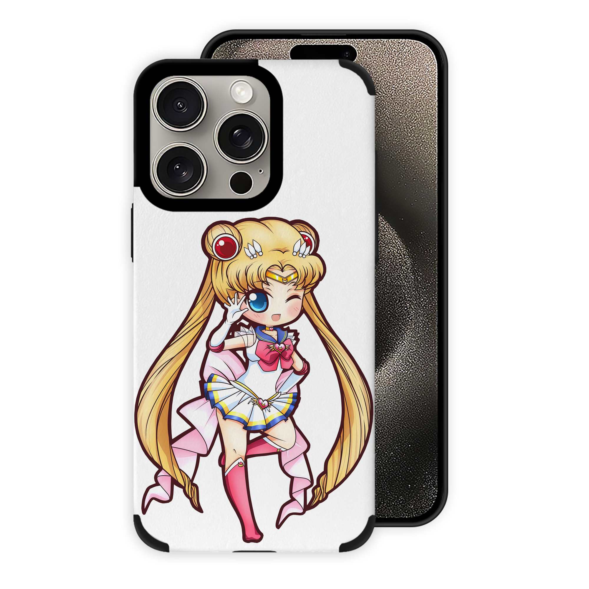 （画像用） 美少女戦士セーラームーン 月野 うさぎ つきの うさぎ Sailor Moon Tsukino Usagi 【iPhone15ProMax対応】 PUレザー スマホケース 耐衝撃＆黄変防止