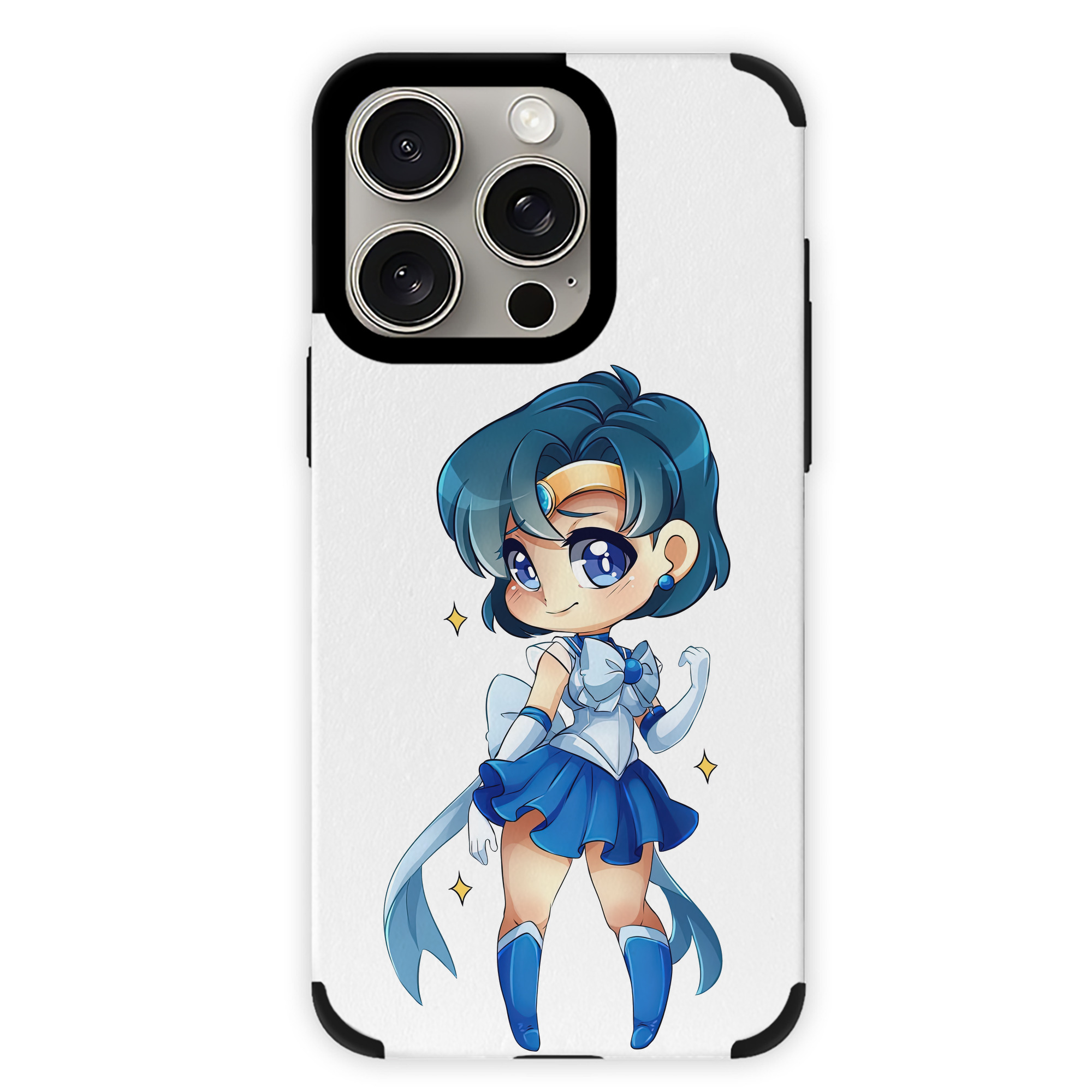 （画像用） 美少女戦士セーラームーン 水野 亜美 みずの あみ Sailor Moon Mizuno Ami 【iPhone15ProMax対応】 PUレザー スマホケース 耐衝撃＆黄変防止