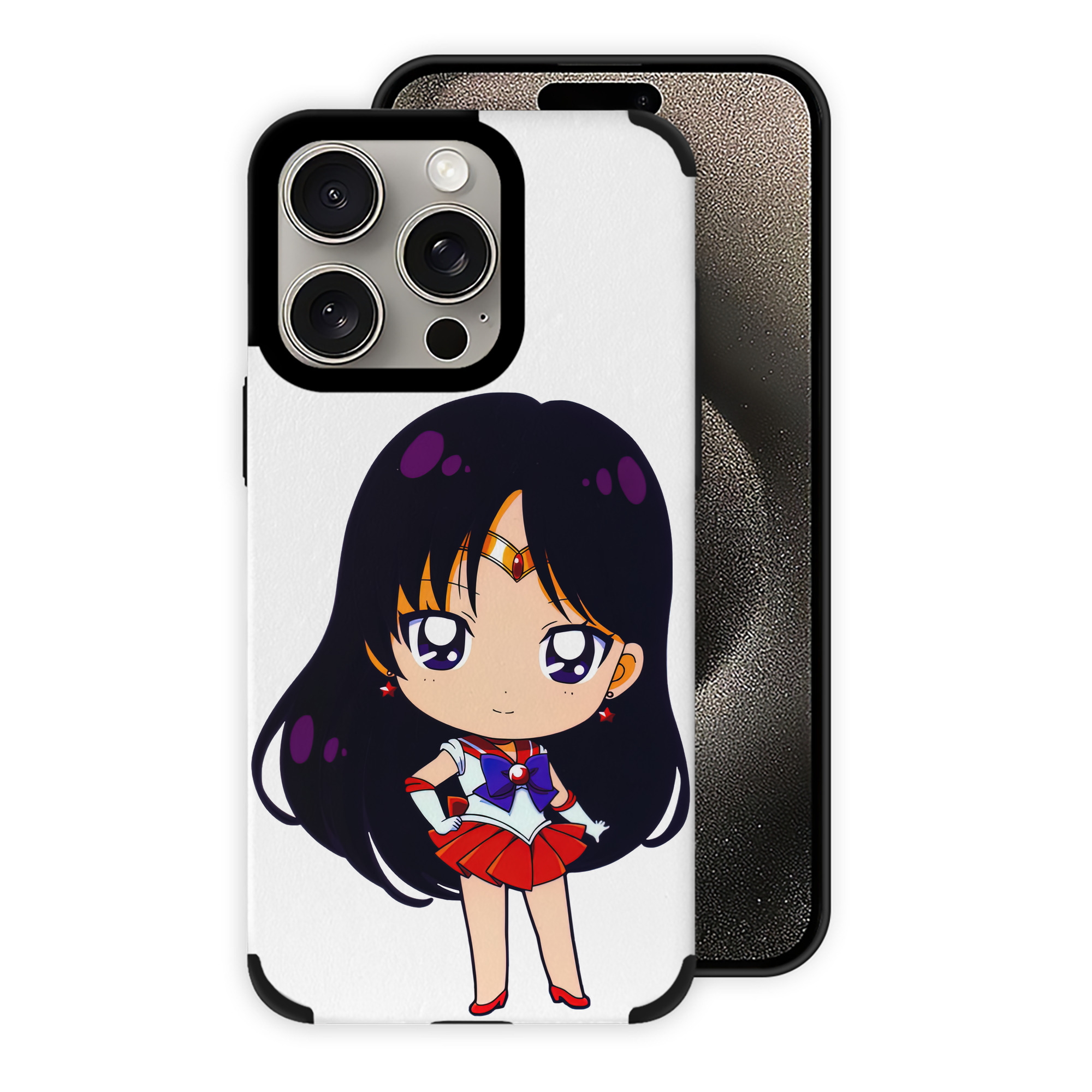 （画像用） 美少女戦士セーラームーン 火野レイ ひの レイ Sailor Moon Hino Rei （セーラーマーズ,Sailor Mars） 【iPhone15ProMax対応】 PUレザー スマホケース 耐衝撃＆黄変防止