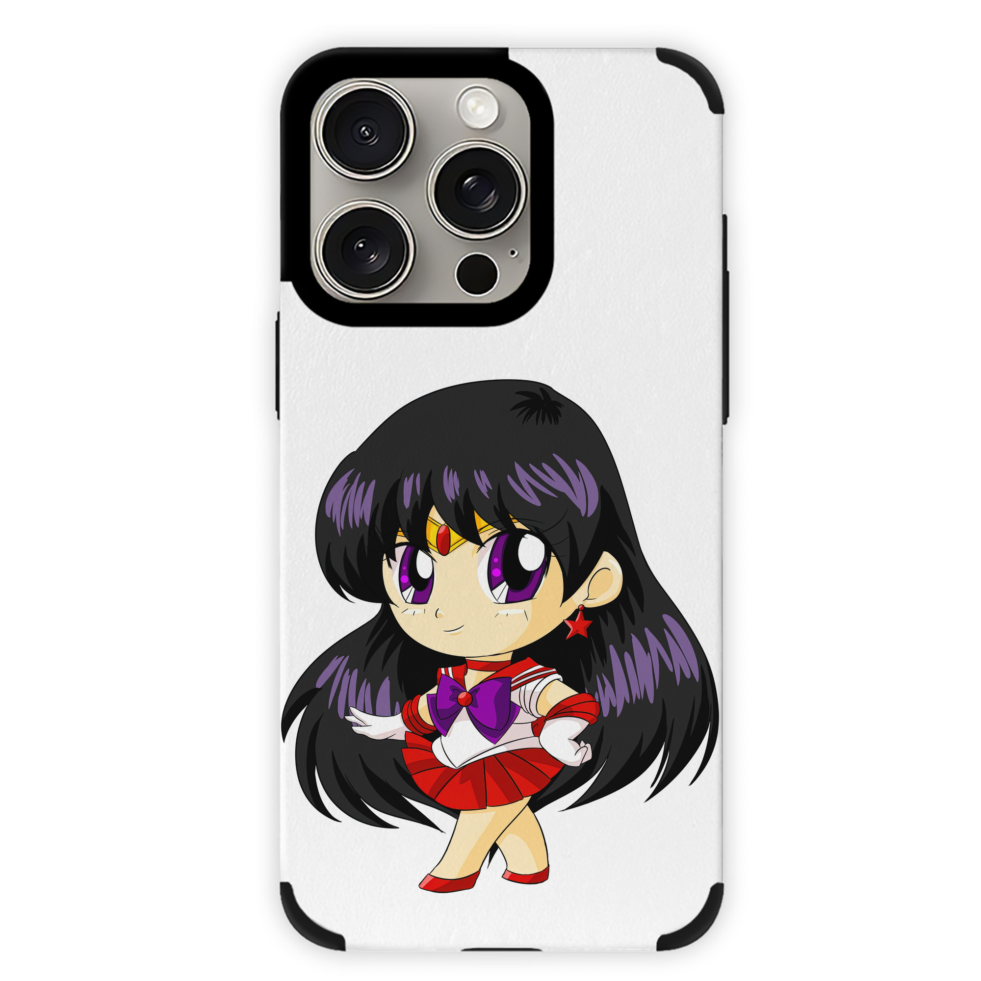 （画像用） 美少女戦士セーラームーン 火野レイ ひの レイ Sailor Moon Hino Rei （セーラーマーズ,Sailor Mars） 【iPhone15ProMax対応】 PUレザー スマホケース 耐衝撃＆黄変防止