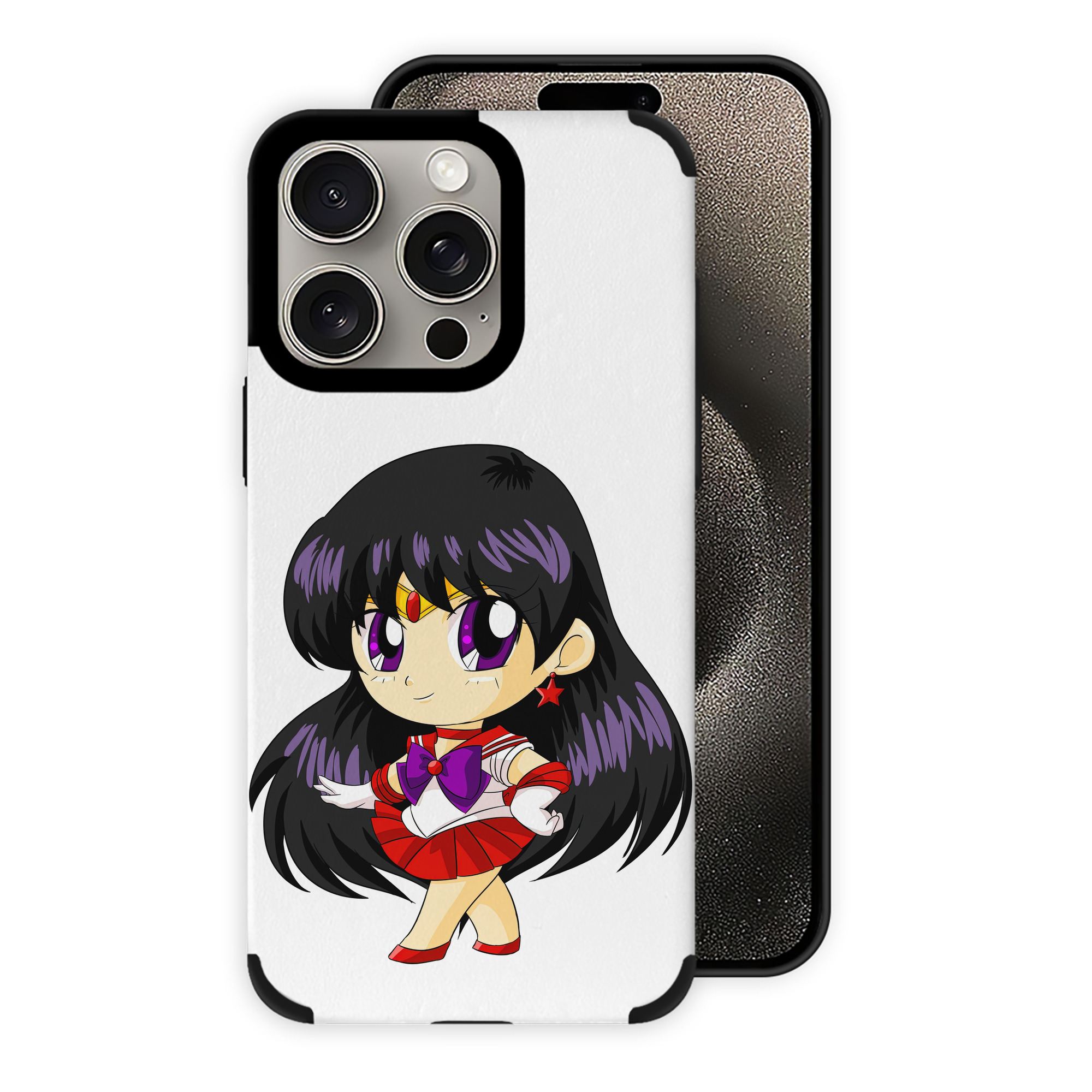 （画像用） 美少女戦士セーラームーン 火野レイ ひの レイ Sailor Moon Hino Rei （セーラーマーズ,Sailor Mars） 【iPhone15ProMax対応】 PUレザー スマホケース 耐衝撃＆黄変防止