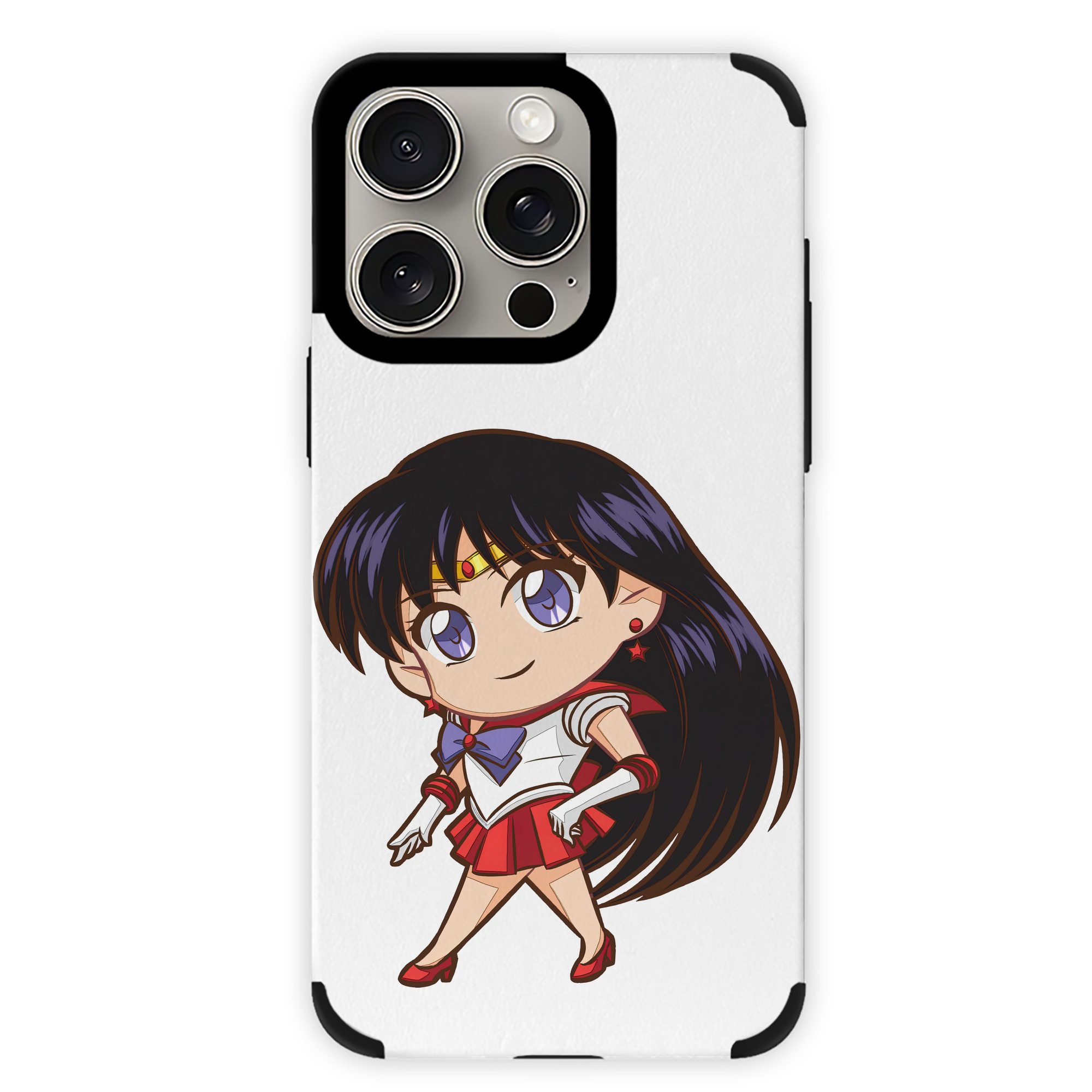 （画像用） 美少女戦士セーラームーン 火野レイ ひの レイ Sailor Moon Hino Rei （セーラーマーズ,Sailor Mars） 【iPhone15ProMax対応】 PUレザー スマホケース 耐衝撃＆黄変防止