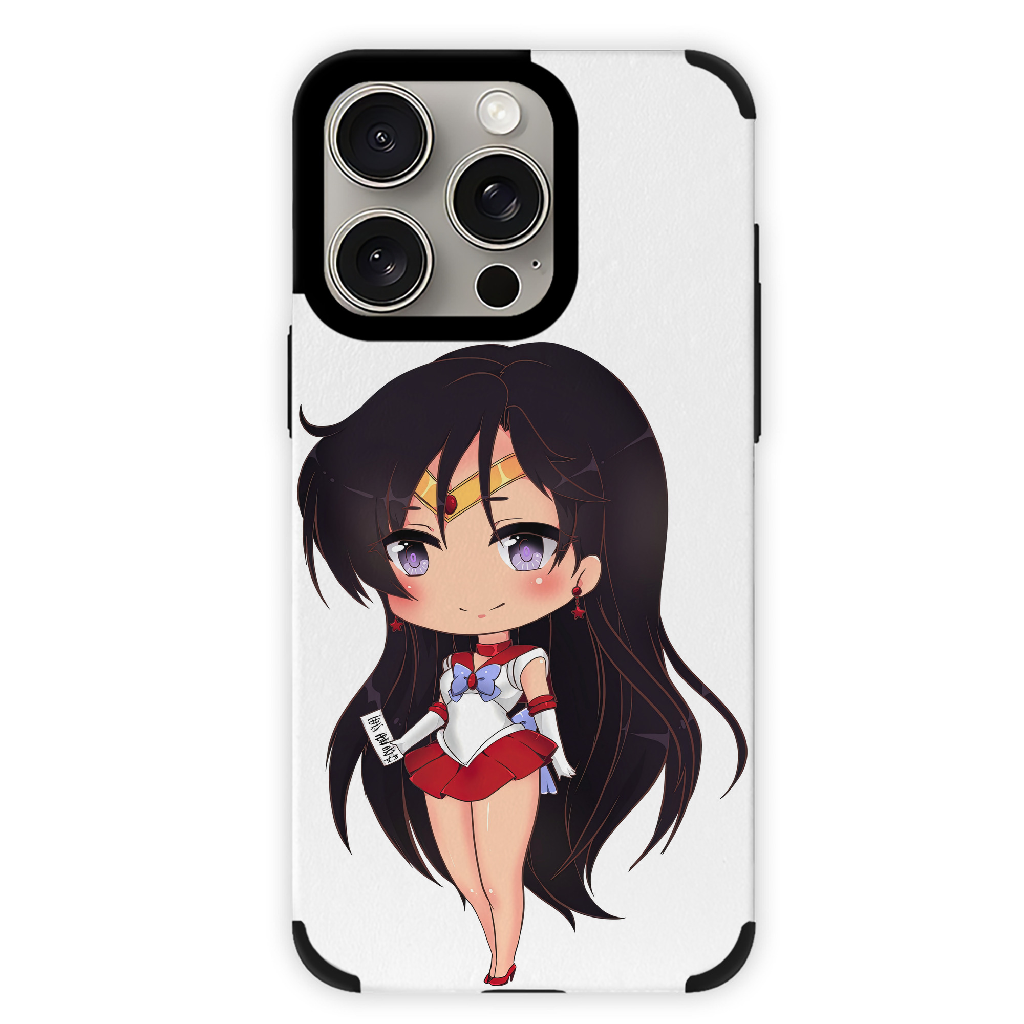 （画像用） 美少女戦士セーラームーン 火野レイ ひの レイ Sailor Moon Hino Rei （セーラーマーズ,Sailor Mars） 【iPhone15ProMax対応】 PUレザー スマホケース 耐衝撃＆黄変防止