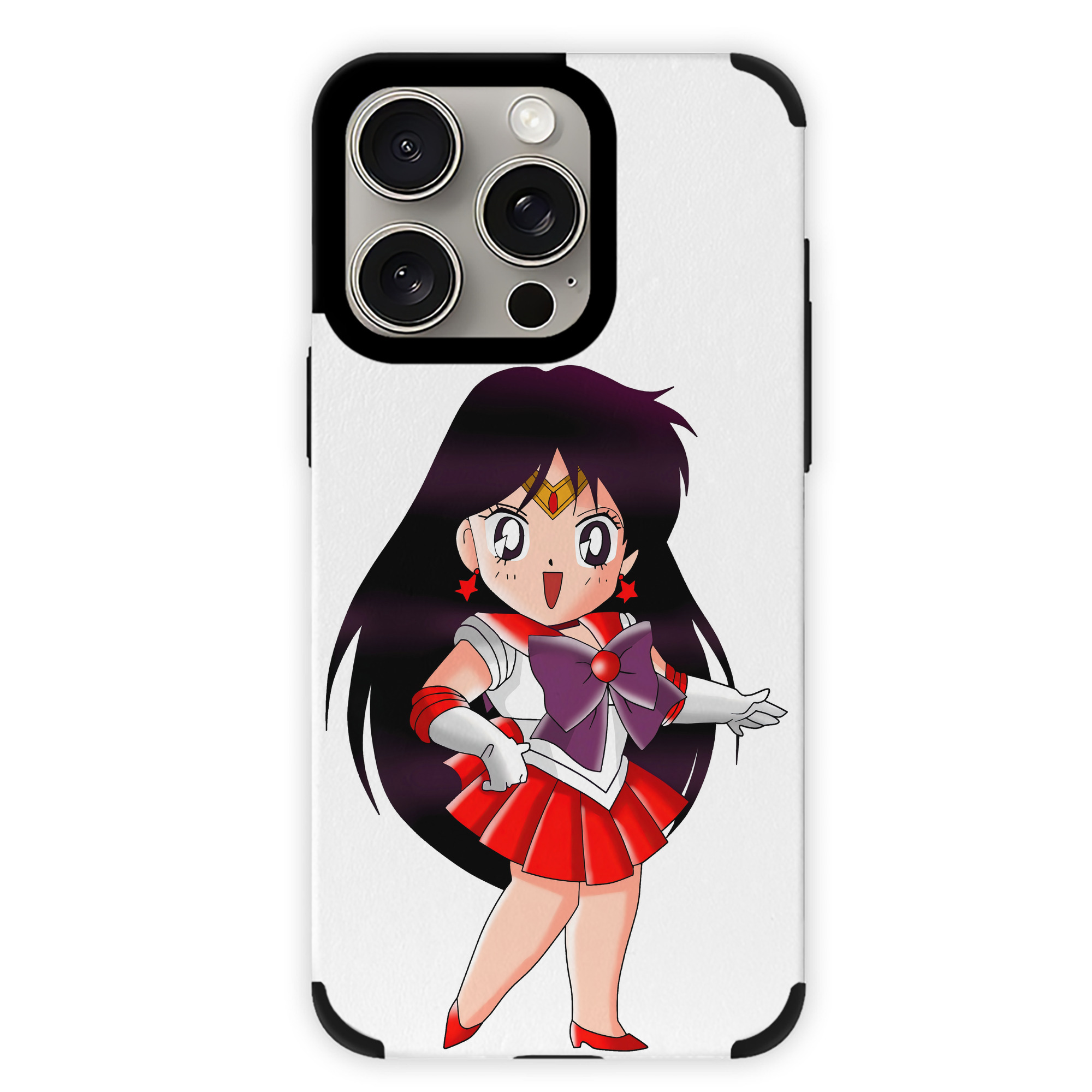 （画像用） 美少女戦士セーラームーン 火野レイ ひの レイ Sailor Moon Hino Rei （セーラーマーズ,Sailor Mars） 【iPhone15ProMax対応】 PUレザー スマホケース 耐衝撃＆黄変防止