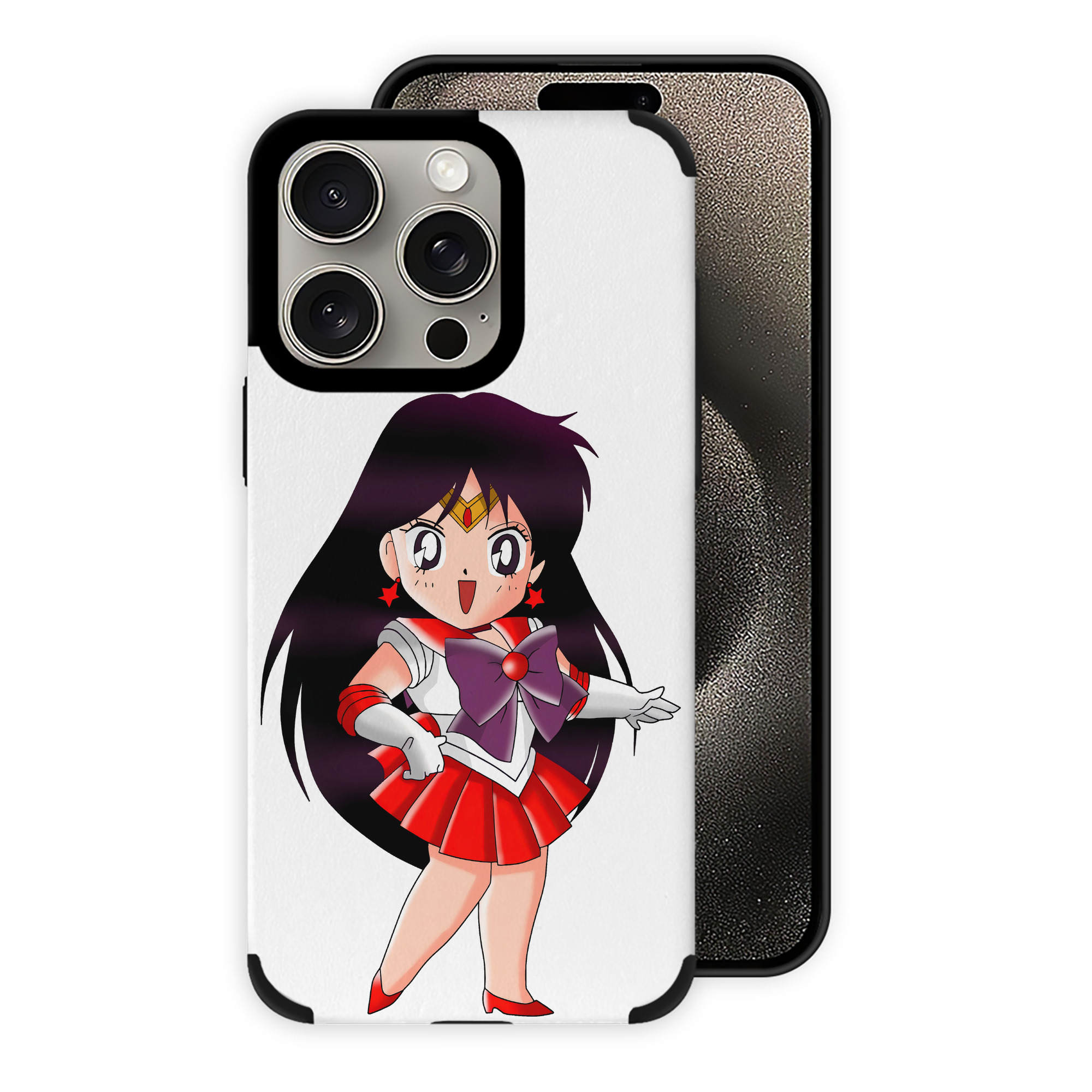 （画像用） 美少女戦士セーラームーン 火野レイ ひの レイ Sailor Moon Hino Rei （セーラーマーズ,Sailor Mars） 【iPhone15ProMax対応】 PUレザー スマホケース 耐衝撃＆黄変防止