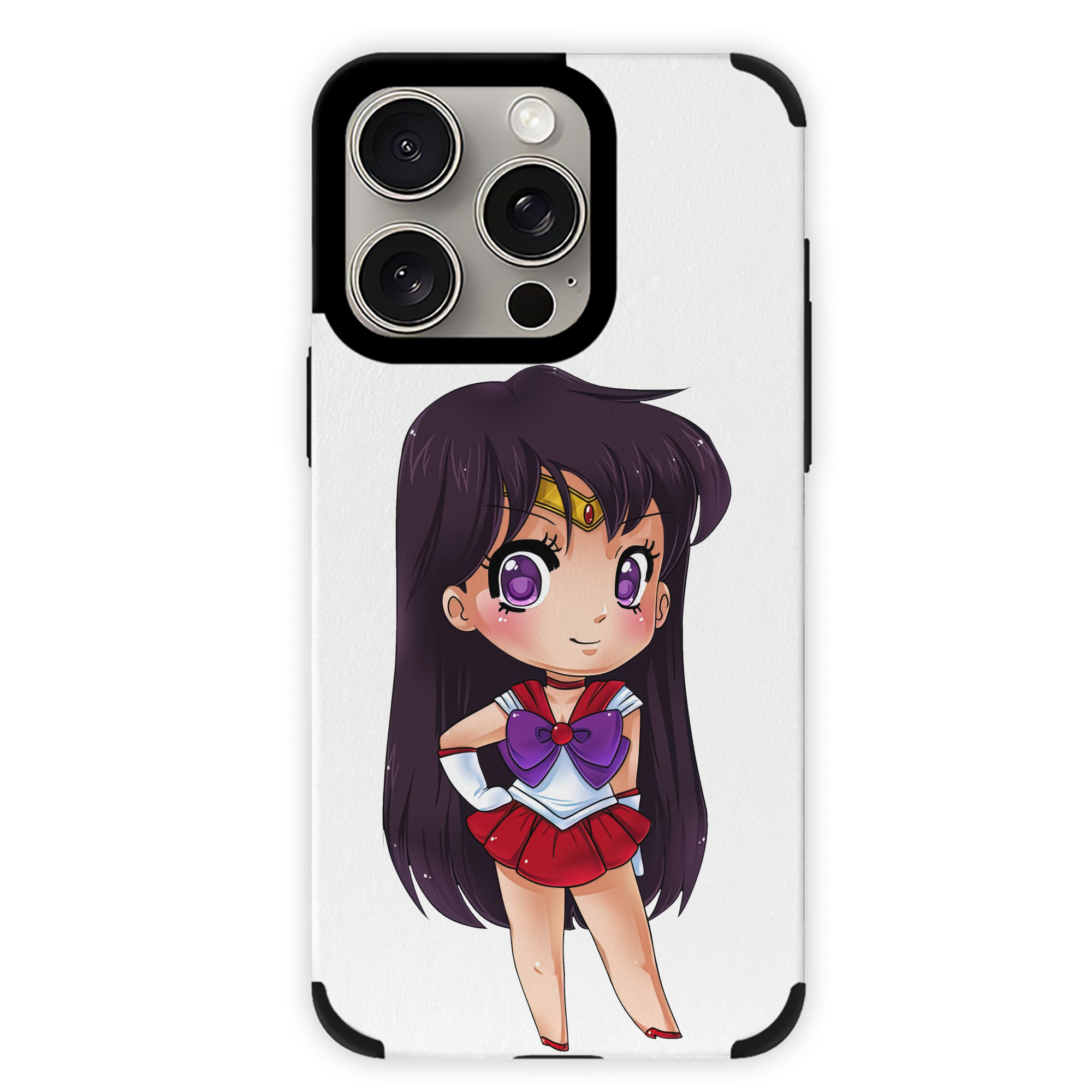 （画像用） 美少女戦士セーラームーン 火野レイ ひの レイ Sailor Moon Hino Rei （セーラーマーズ,Sailor Mars） 【iPhone15ProMax対応】 PUレザー スマホケース 耐衝撃＆黄変防止