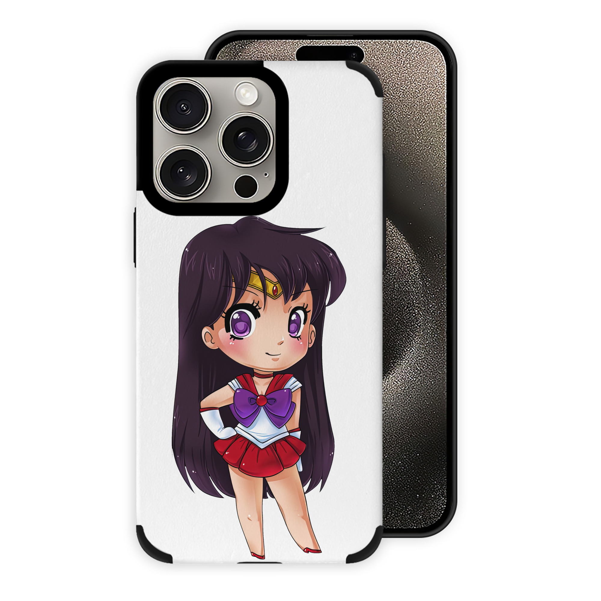 （画像用） 美少女戦士セーラームーン 火野レイ ひの レイ Sailor Moon Hino Rei （セーラーマーズ,Sailor Mars） 【iPhone15ProMax対応】 PUレザー スマホケース 耐衝撃＆黄変防止