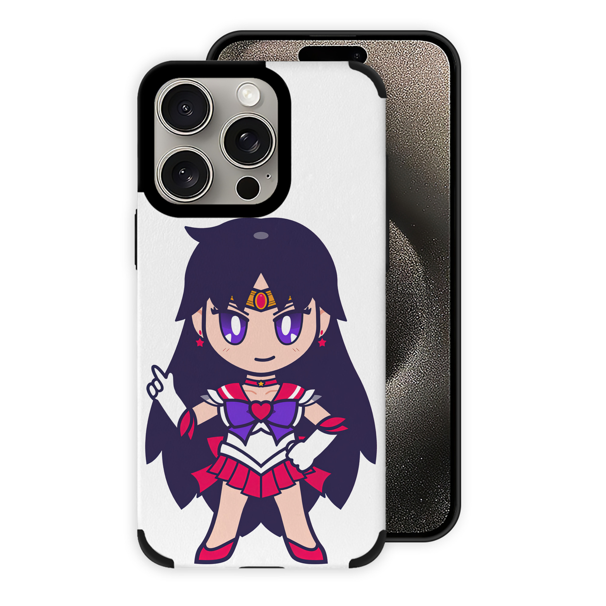 （画像用） 美少女戦士セーラームーン 火野レイ ひの レイ Sailor Moon Hino Rei （セーラーマーズ,Sailor Mars） 【iPhone15ProMax対応】 PUレザー スマホケース 耐衝撃＆黄変防止