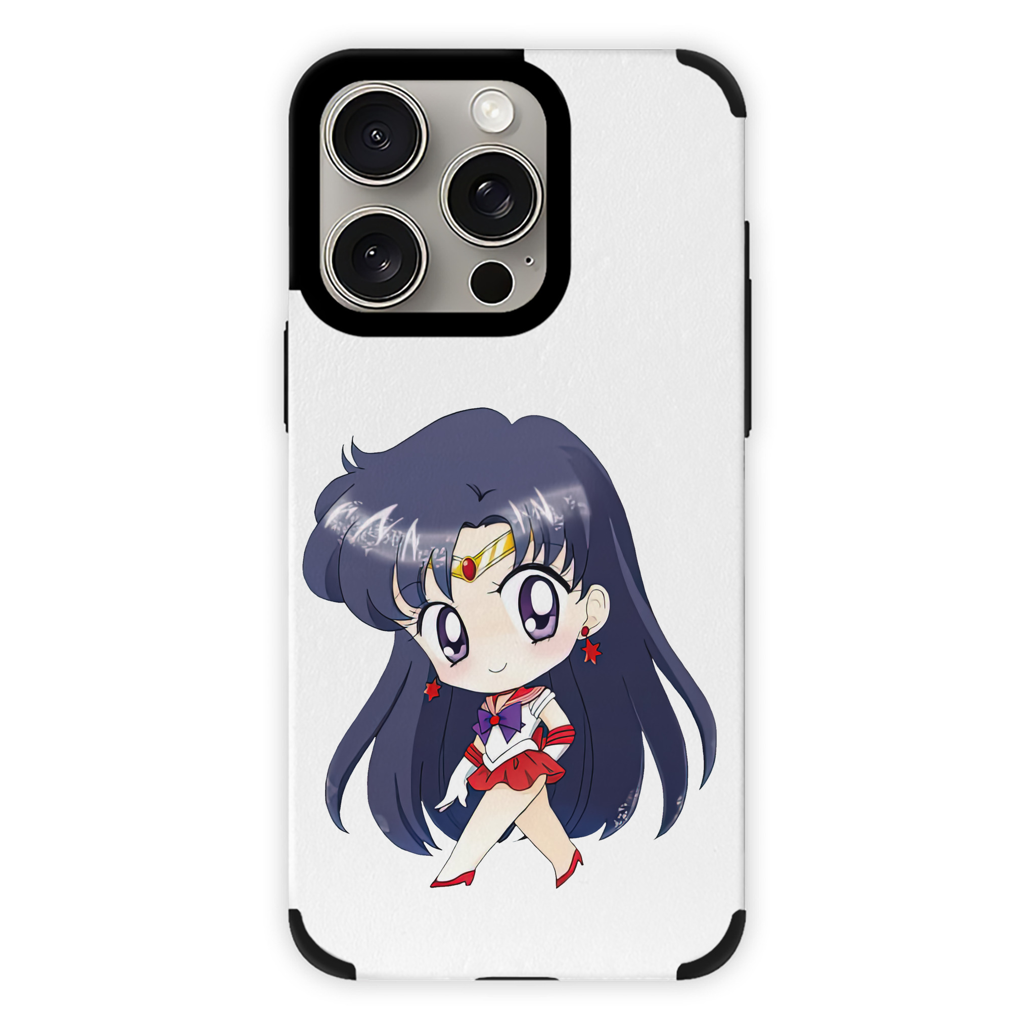 （画像用） 美少女戦士セーラームーン 火野レイ ひの レイ Sailor Moon Hino Rei （セーラーマーズ,Sailor Mars） 【iPhone15ProMax対応】 PUレザー スマホケース 耐衝撃＆黄変防止