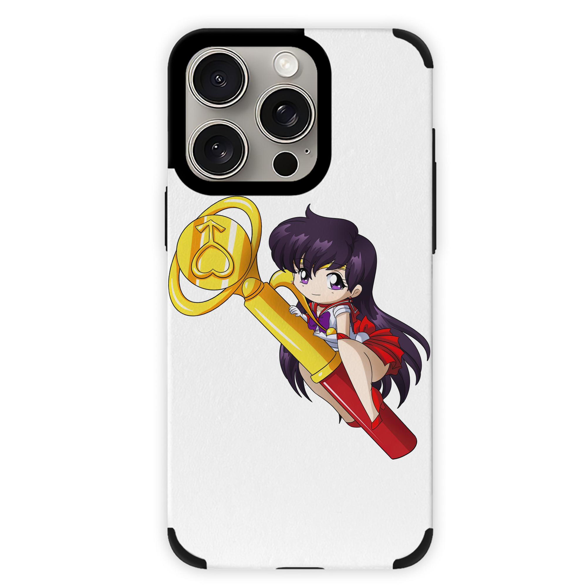 （画像用） 美少女戦士セーラームーン 火野レイ ひの レイ Sailor Moon Hino Rei （セーラーマーズ,Sailor Mars） 【iPhone15ProMax対応】 PUレザー スマホケース 耐衝撃＆黄変防止