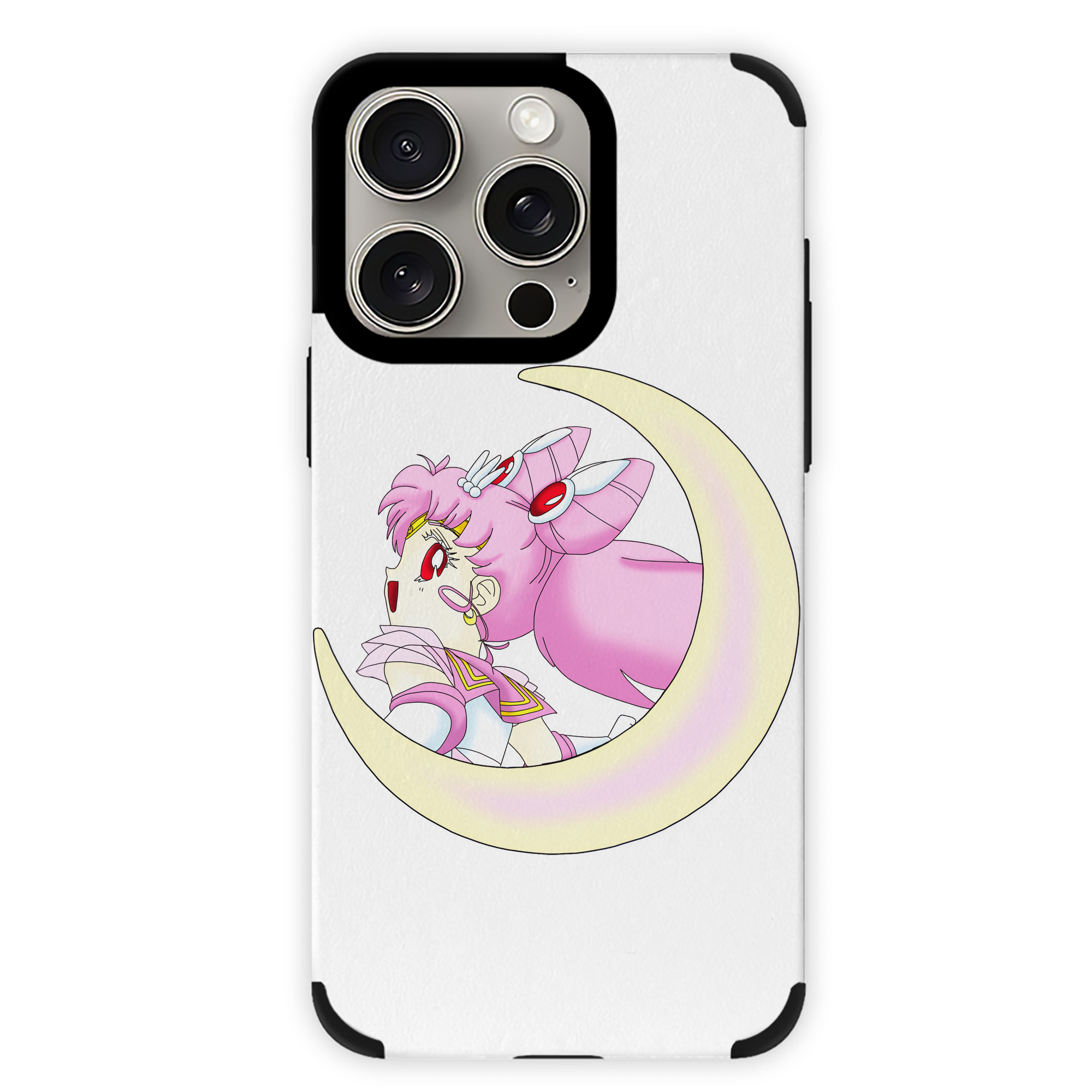 （画像用） 美少女戦士セーラームーン ちびうさ Sailor Moon Chibiusa Tsukino Usagi Small Lady Serenity 【iPhone15ProMax対応】 PUレザー スマホケース 耐衝撃＆黄変防止