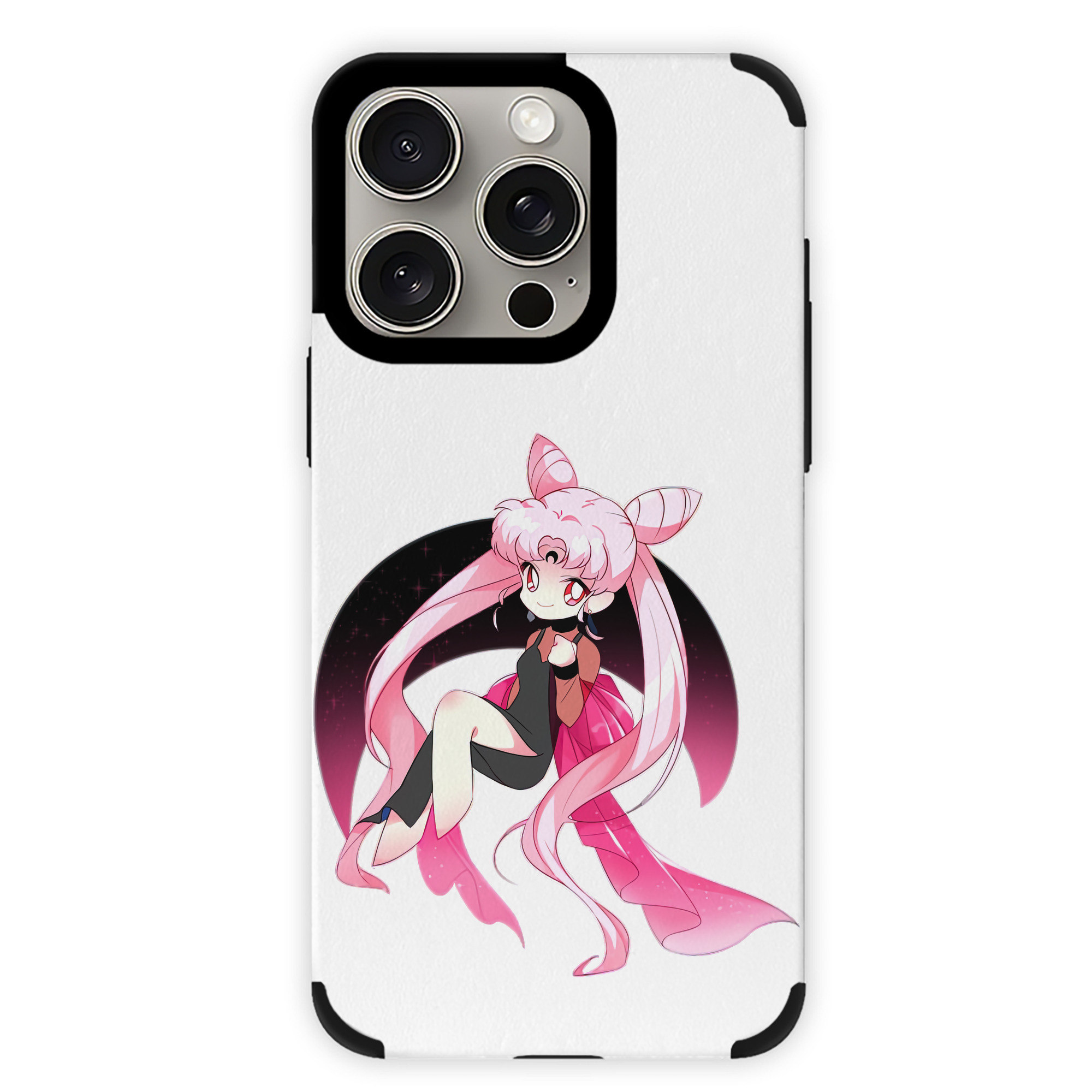 （画像用） 美少女戦士セーラームーン ちびうさ Sailor Moon Chibiusa Tsukino Usagi Small Lady Serenity 【iPhone15ProMax対応】 PUレザー スマホケース 耐衝撃＆黄変防止