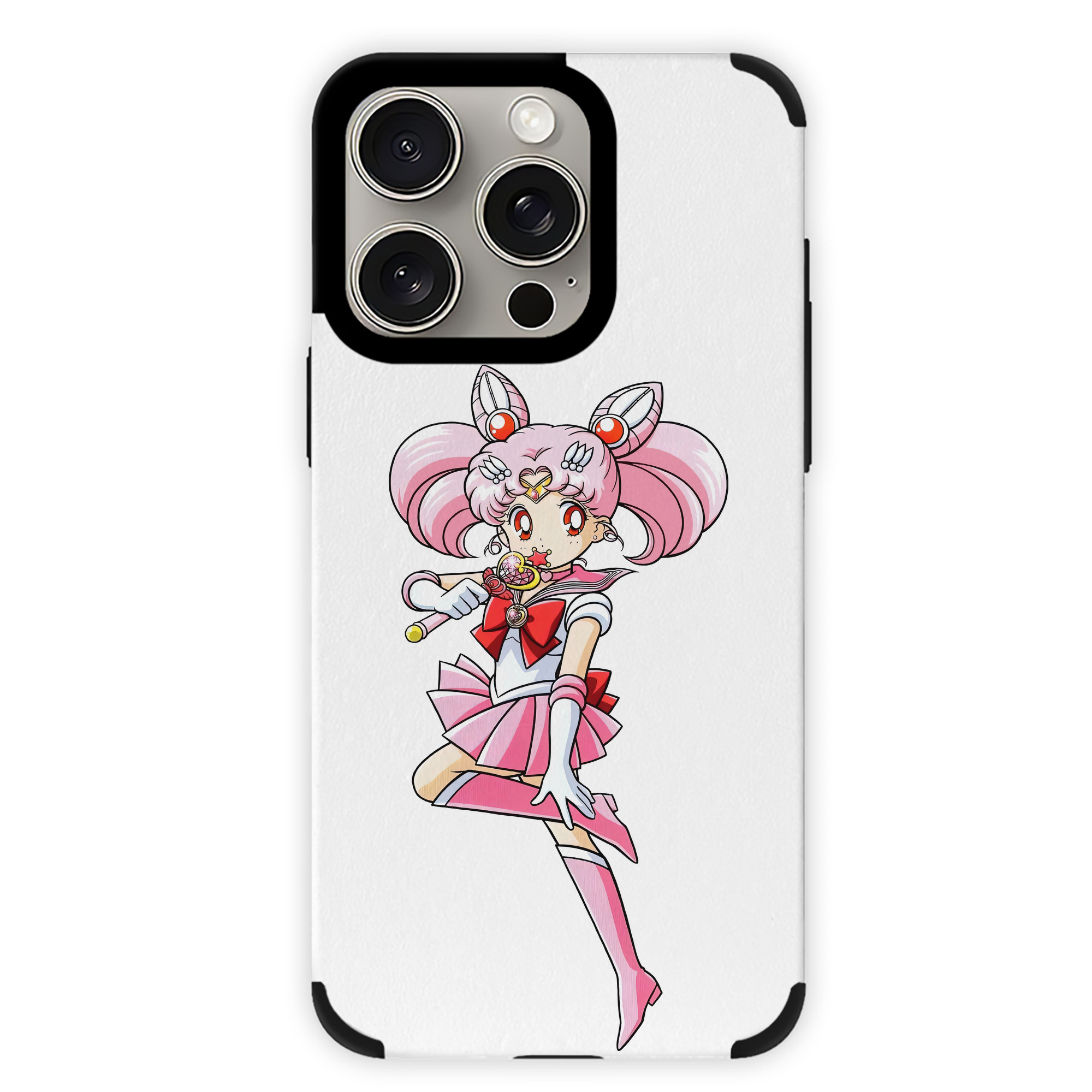 （画像用） 美少女戦士セーラームーン ちびうさ Sailor Moon Chibiusa Tsukino Usagi Small Lady Serenity 【iPhone15ProMax対応】 PUレザー スマホケース 耐衝撃＆黄変防止