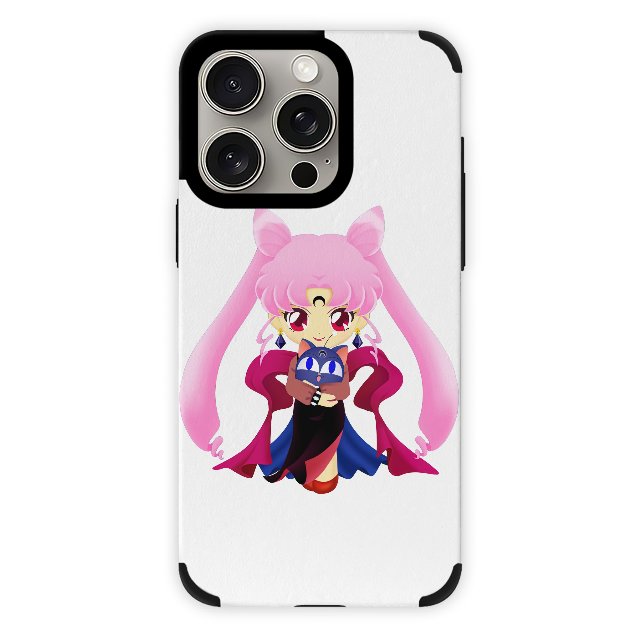 （画像用） 美少女戦士セーラームーン ちびうさ Sailor Moon Chibiusa Tsukino Usagi Small Lady Serenity 【iPhone15ProMax対応】 PUレザー スマホケース 耐衝撃＆黄変防止