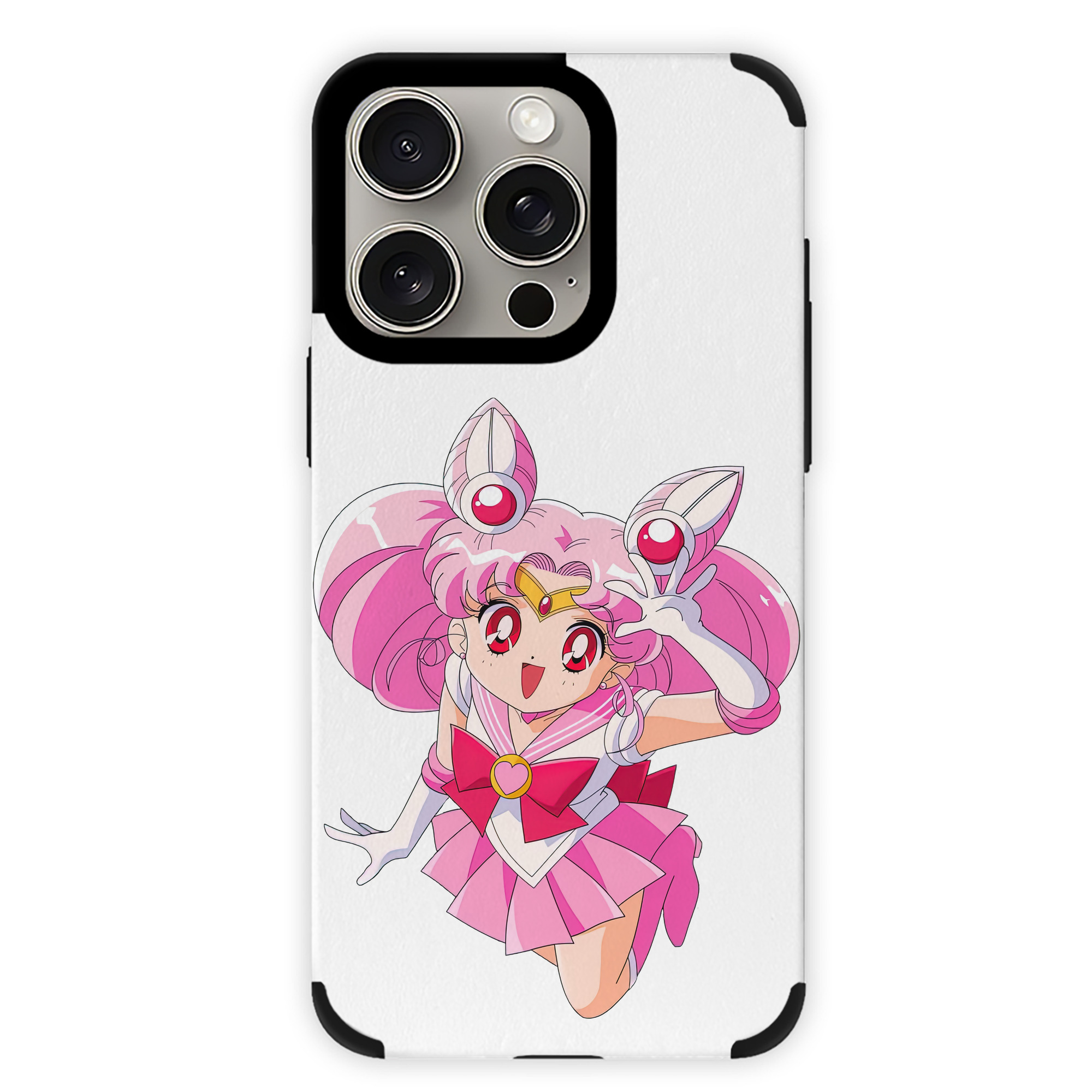 （画像用） 美少女戦士セーラームーン ちびうさ Sailor Moon Chibiusa Tsukino Usagi Small Lady Serenity 【iPhone15ProMax対応】 PUレザー スマホケース 耐衝撃＆黄変防止