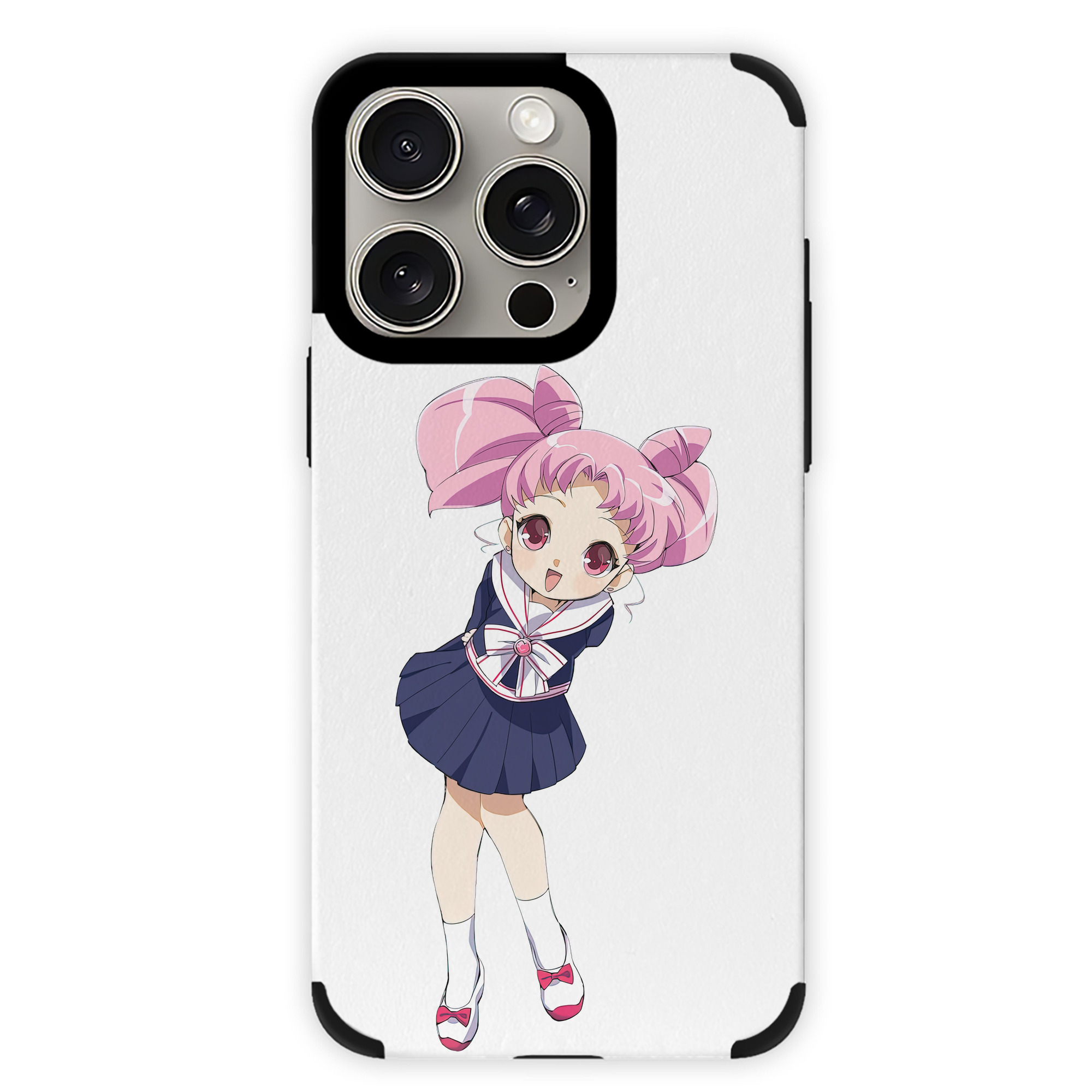 （画像用） 美少女戦士セーラームーン ちびうさ Sailor Moon Chibiusa Tsukino Usagi Small Lady Serenity 【iPhone15ProMax対応】 PUレザー スマホケース 耐衝撃＆黄変防止