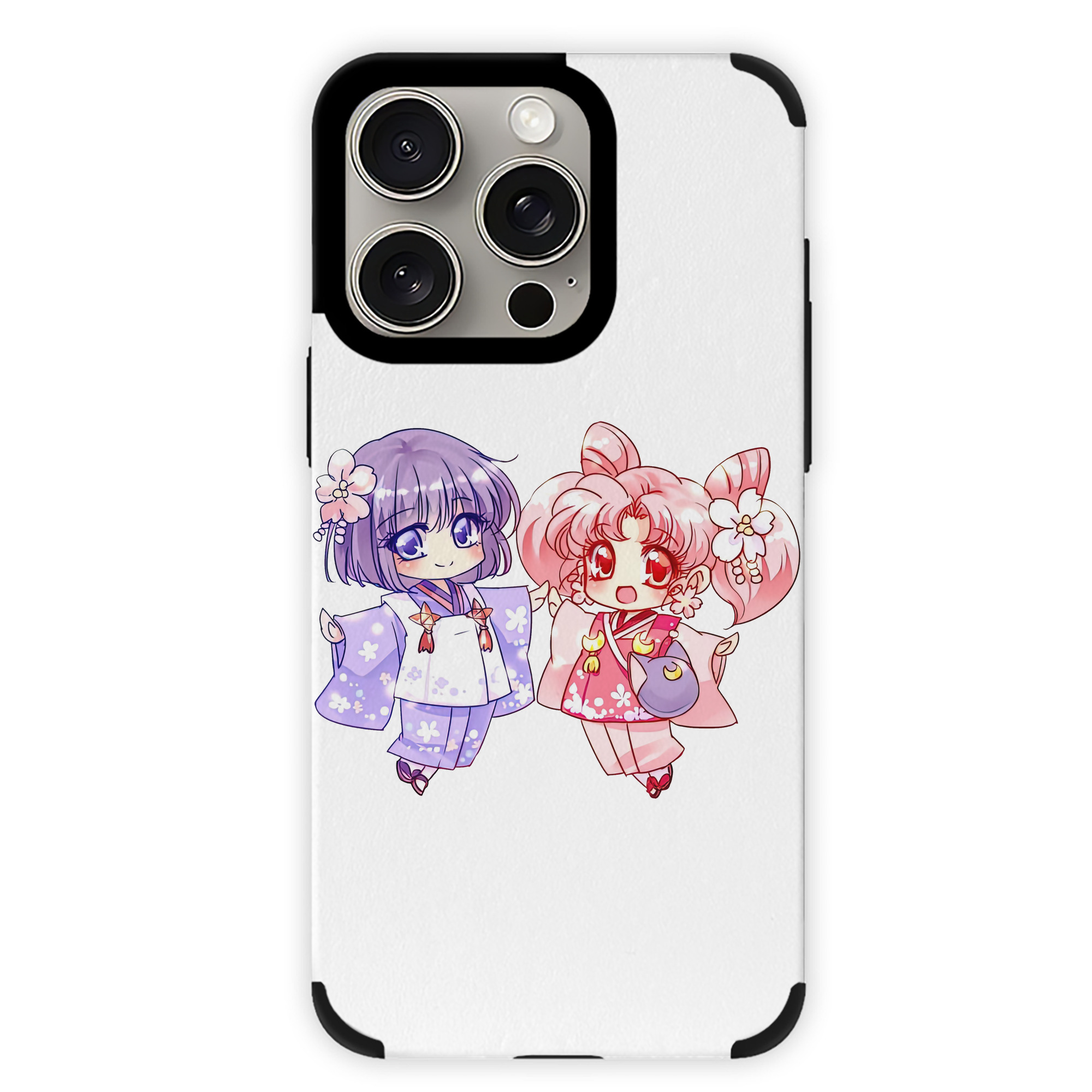 （画像用） 美少女戦士セーラームーン ちびうさ Sailor Moon Chibiusa Tsukino Usagi Small Lady Serenity 【iPhone15ProMax対応】 PUレザー スマホケース 耐衝撃＆黄変防止