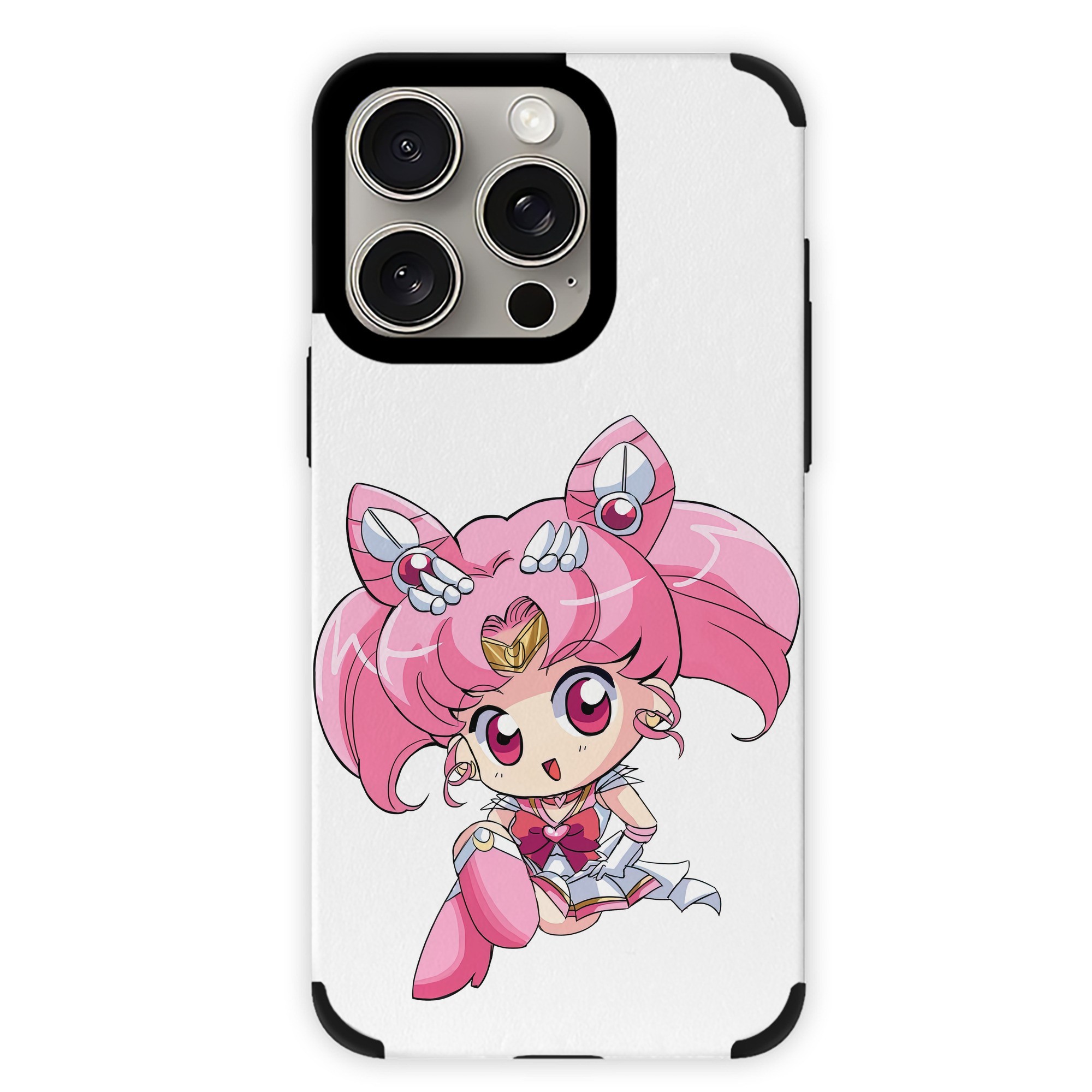 （画像用） 美少女戦士セーラームーン ちびうさ Sailor Moon Chibiusa Tsukino Usagi Small Lady Serenity 【iPhone15ProMax対応】 PUレザー スマホケース 耐衝撃＆黄変防止