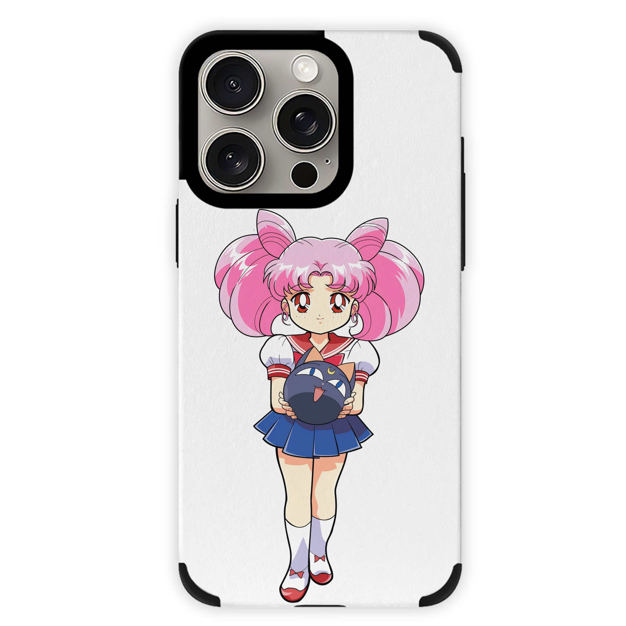 （画像用） 美少女戦士セーラームーン ちびうさ Sailor Moon Chibiusa Tsukino Usagi Small Lady Serenity 【iPhone15ProMax対応】 PUレザー スマホケース 耐衝撃＆黄変防止