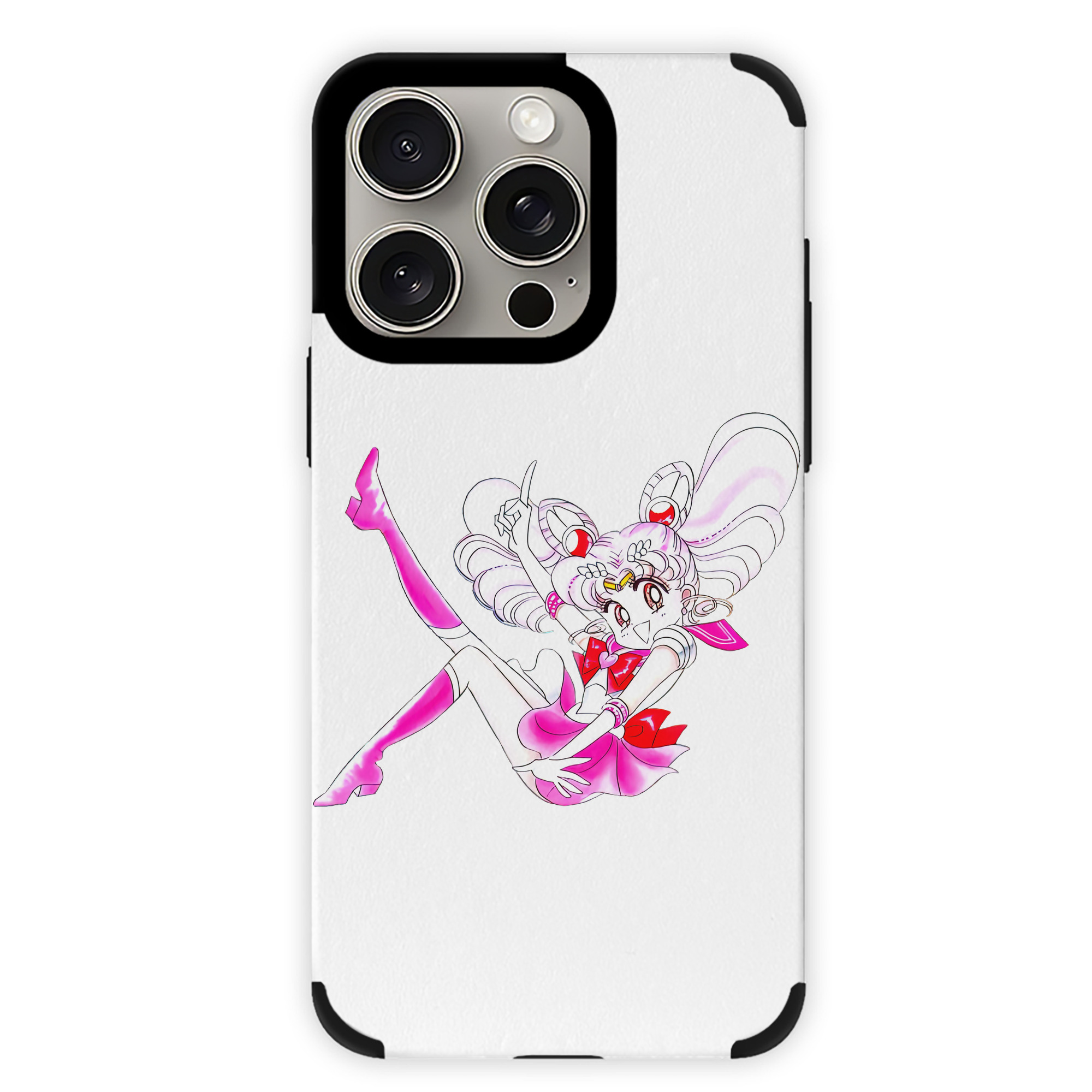 （画像用） 美少女戦士セーラームーン ちびうさ Sailor Moon Chibiusa Tsukino Usagi Small Lady Serenity 【iPhone15ProMax対応】 PUレザー スマホケース 耐衝撃＆黄変防止