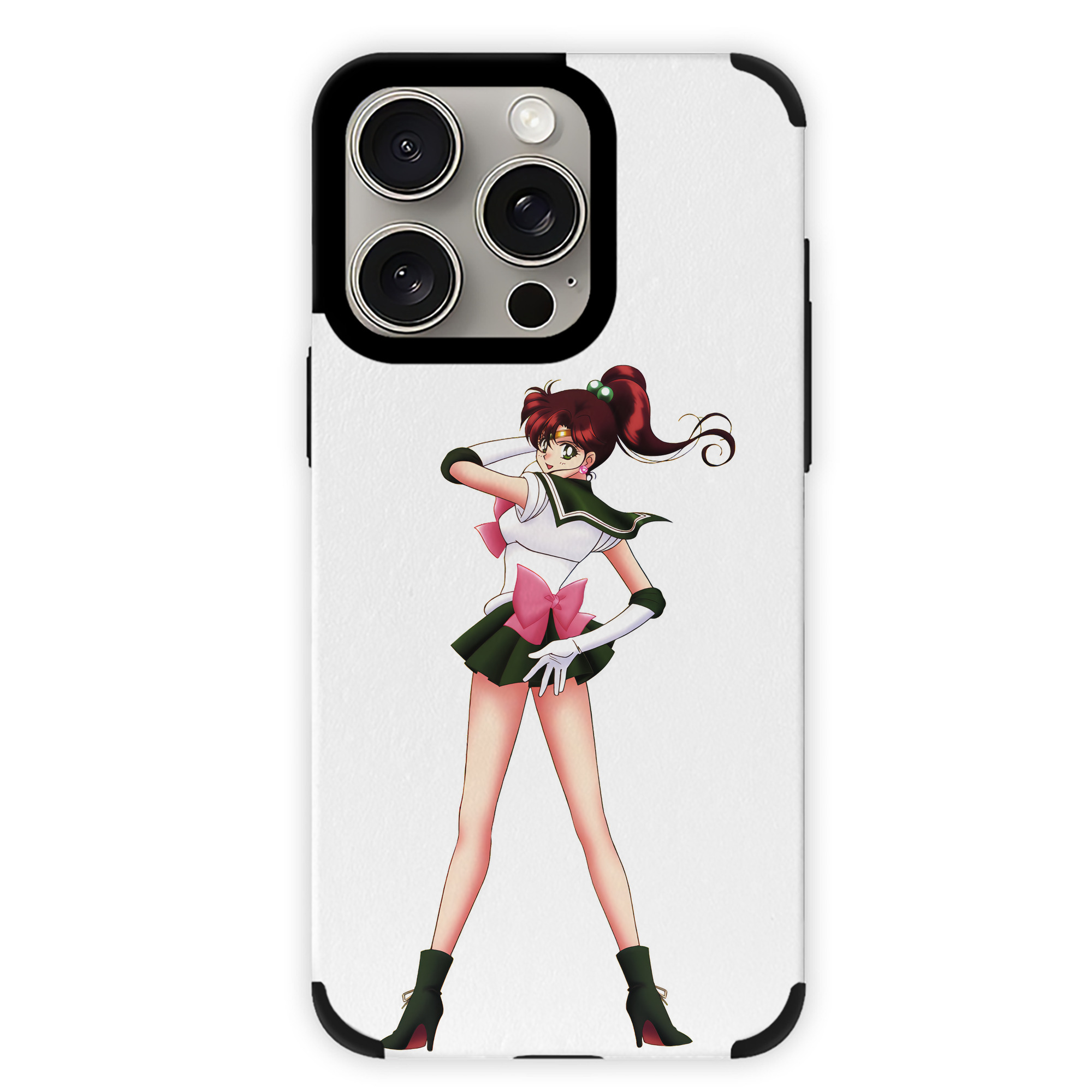 （画像用） 美少女戦士セーラームーン 木野 まこと きの まこと Sailor Moon Kino Makoto （セーラージュピター；Sailor Jupiter） 【iPhone15ProMax対応】 PUレザー スマホケース 耐衝撃＆黄変防止
