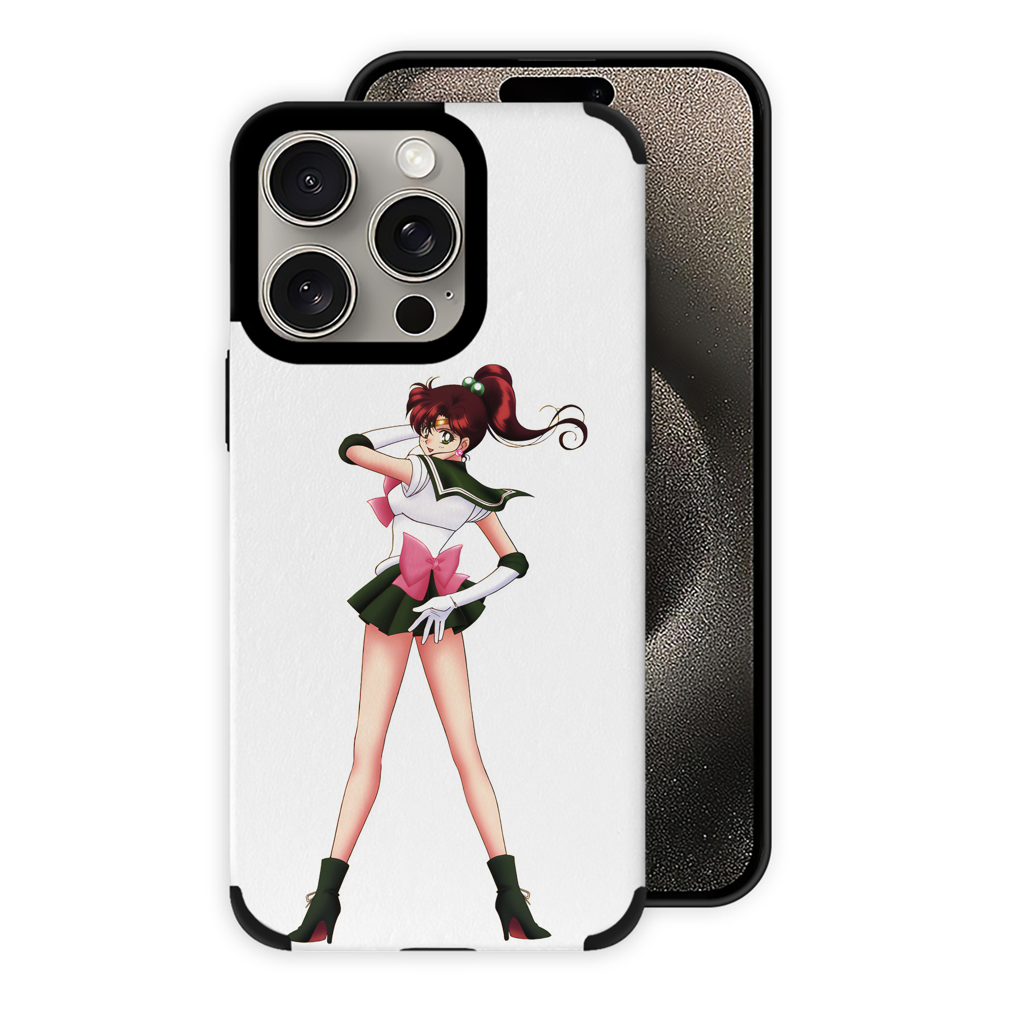 （画像用） 美少女戦士セーラームーン 木野 まこと きの まこと Sailor Moon Kino Makoto （セーラージュピター；Sailor Jupiter） 【iPhone15ProMax対応】 PUレザー スマホケース 耐衝撃＆黄変防止