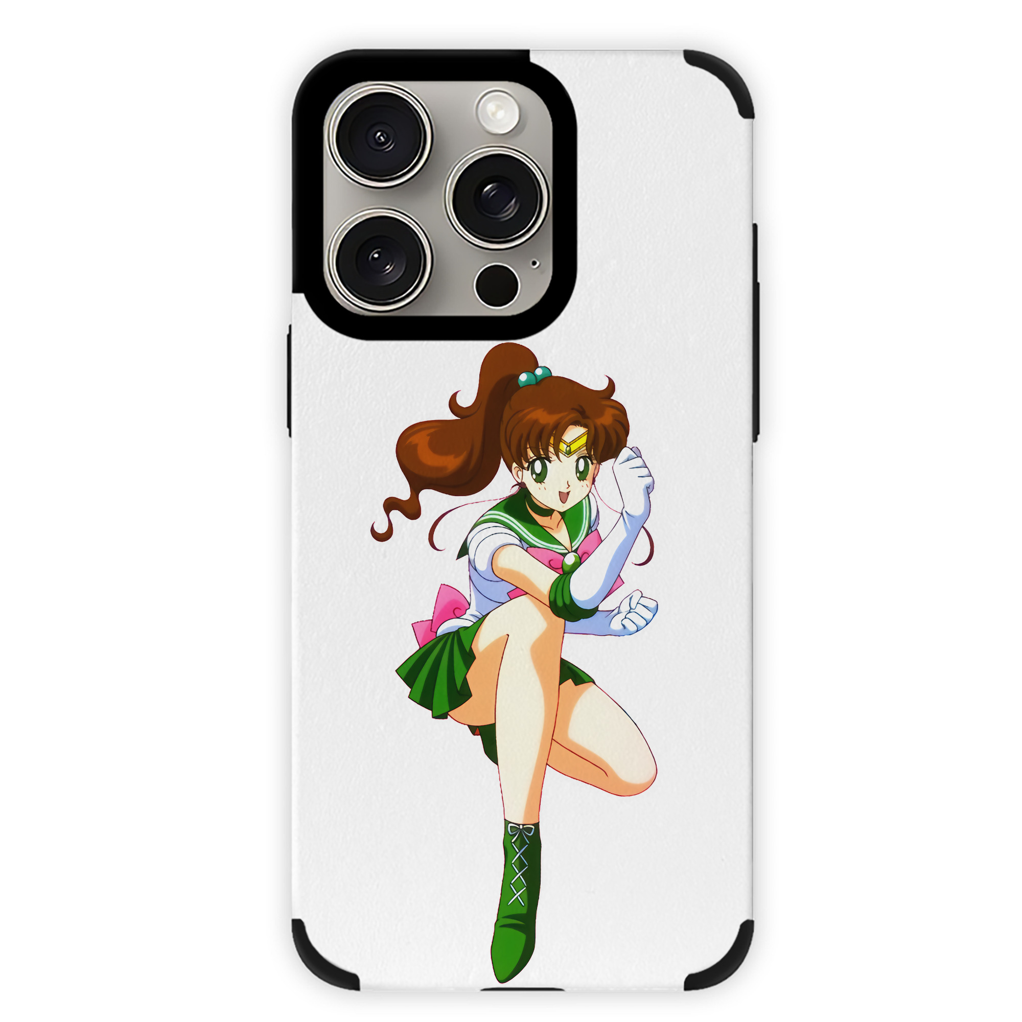 （画像用） 美少女戦士セーラームーン 木野 まこと きの まこと Sailor Moon Kino Makoto （セーラージュピター；Sailor Jupiter） 【iPhone15ProMax対応】 PUレザー スマホケース 耐衝撃＆黄変防止