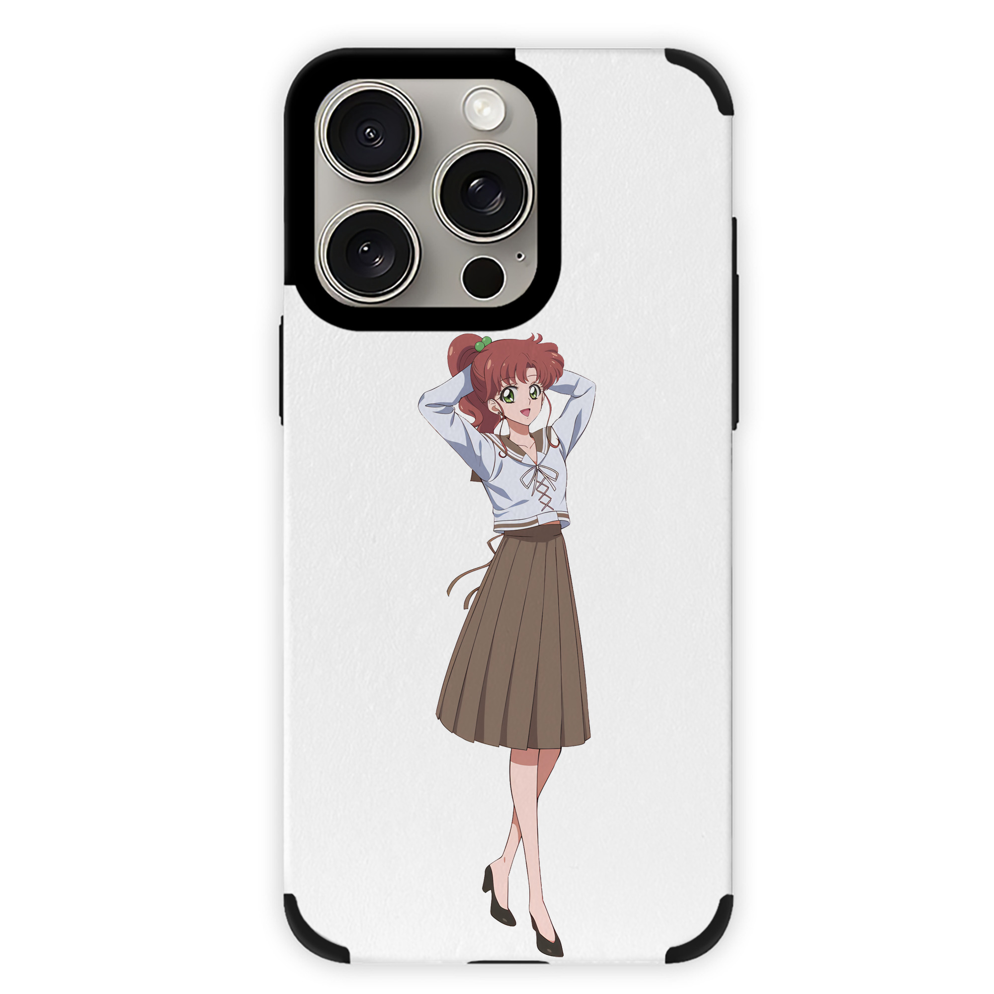 （画像用） 美少女戦士セーラームーン 木野 まこと きの まこと Sailor Moon Kino Makoto （セーラージュピター；Sailor Jupiter） 【iPhone15ProMax対応】 PUレザー スマホケース 耐衝撃＆黄変防止