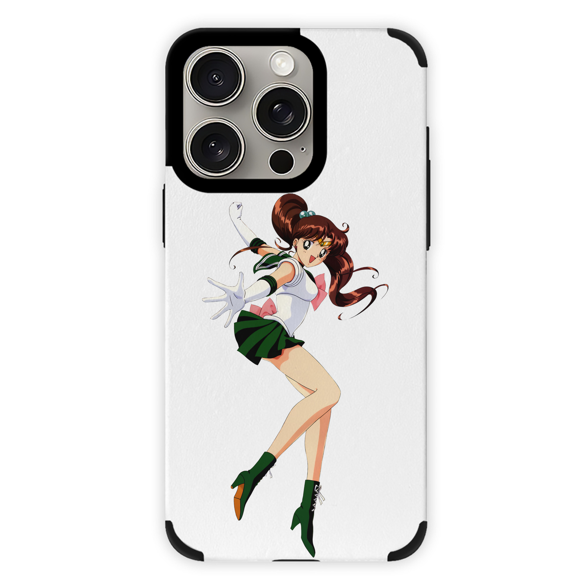 （画像用） 美少女戦士セーラームーン 木野 まこと きの まこと Sailor Moon Kino Makoto （セーラージュピター；Sailor Jupiter） 【iPhone15ProMax対応】 PUレザー スマホケース 耐衝撃＆黄変防止